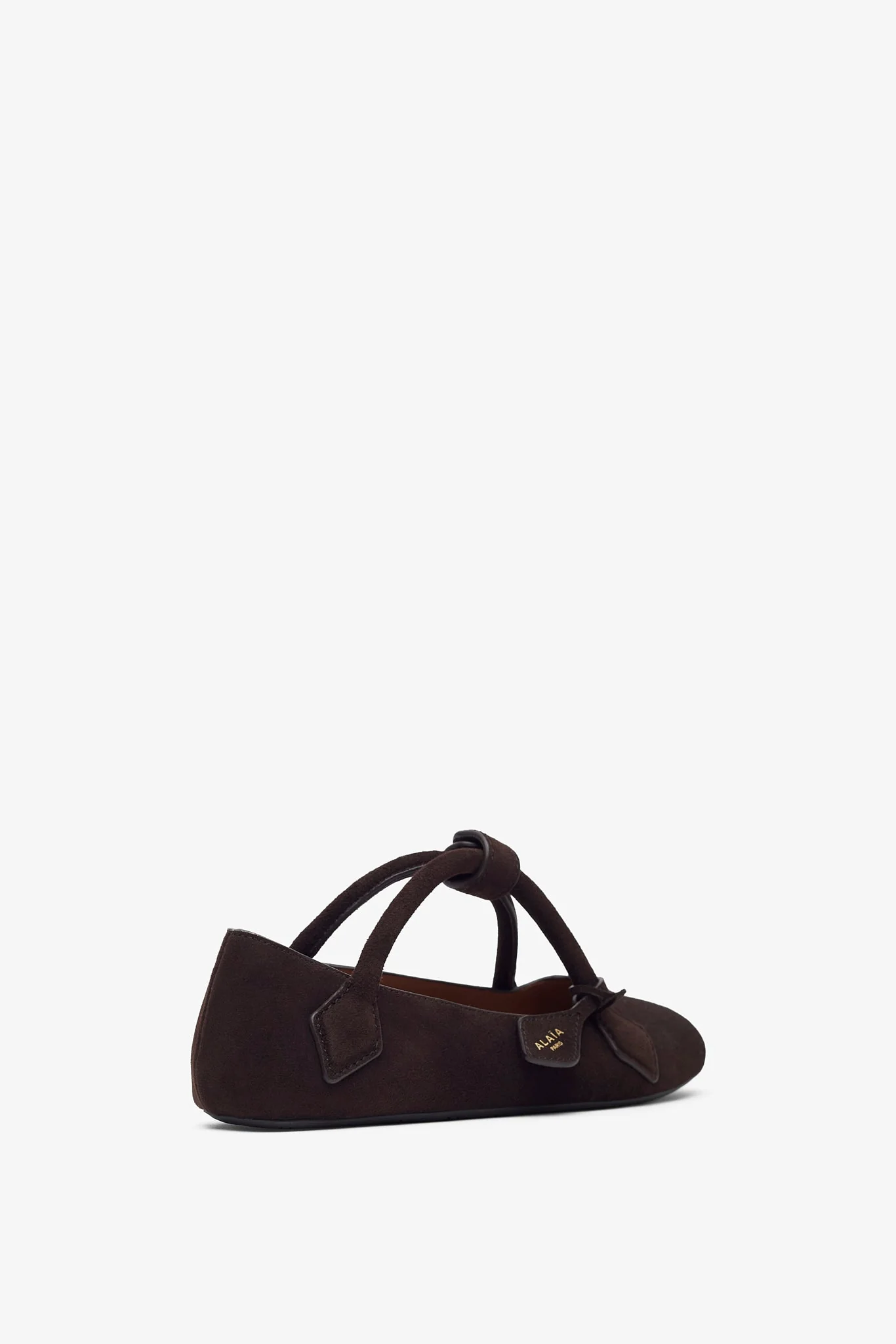 Teckel brown suede ballet flats - Image 3