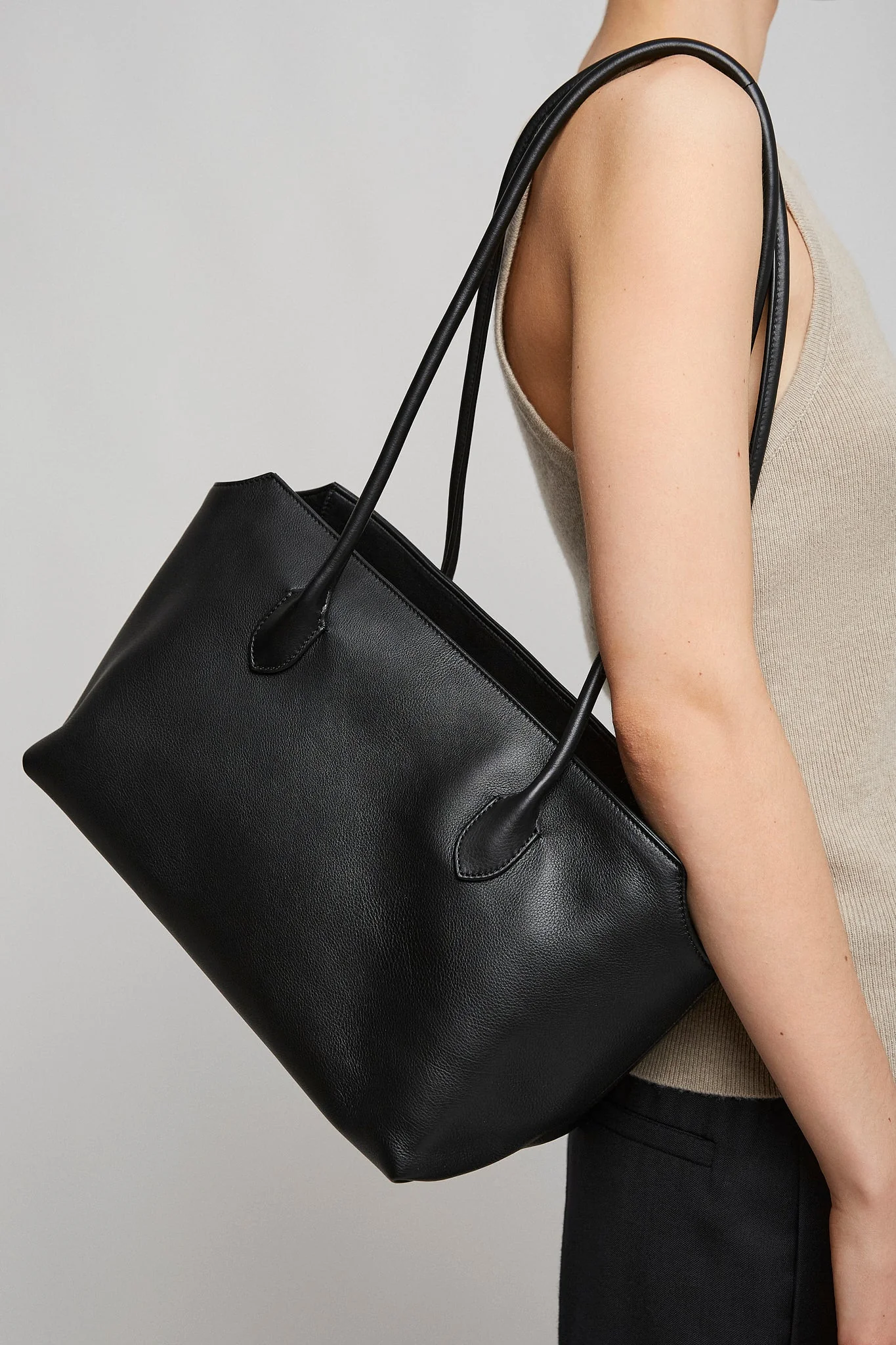 Terrasse black leather bag - Image 2
