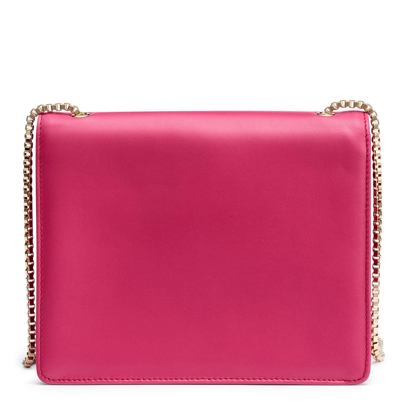 Thalia fuchsia leather Gancini shoulder bag - Image 3