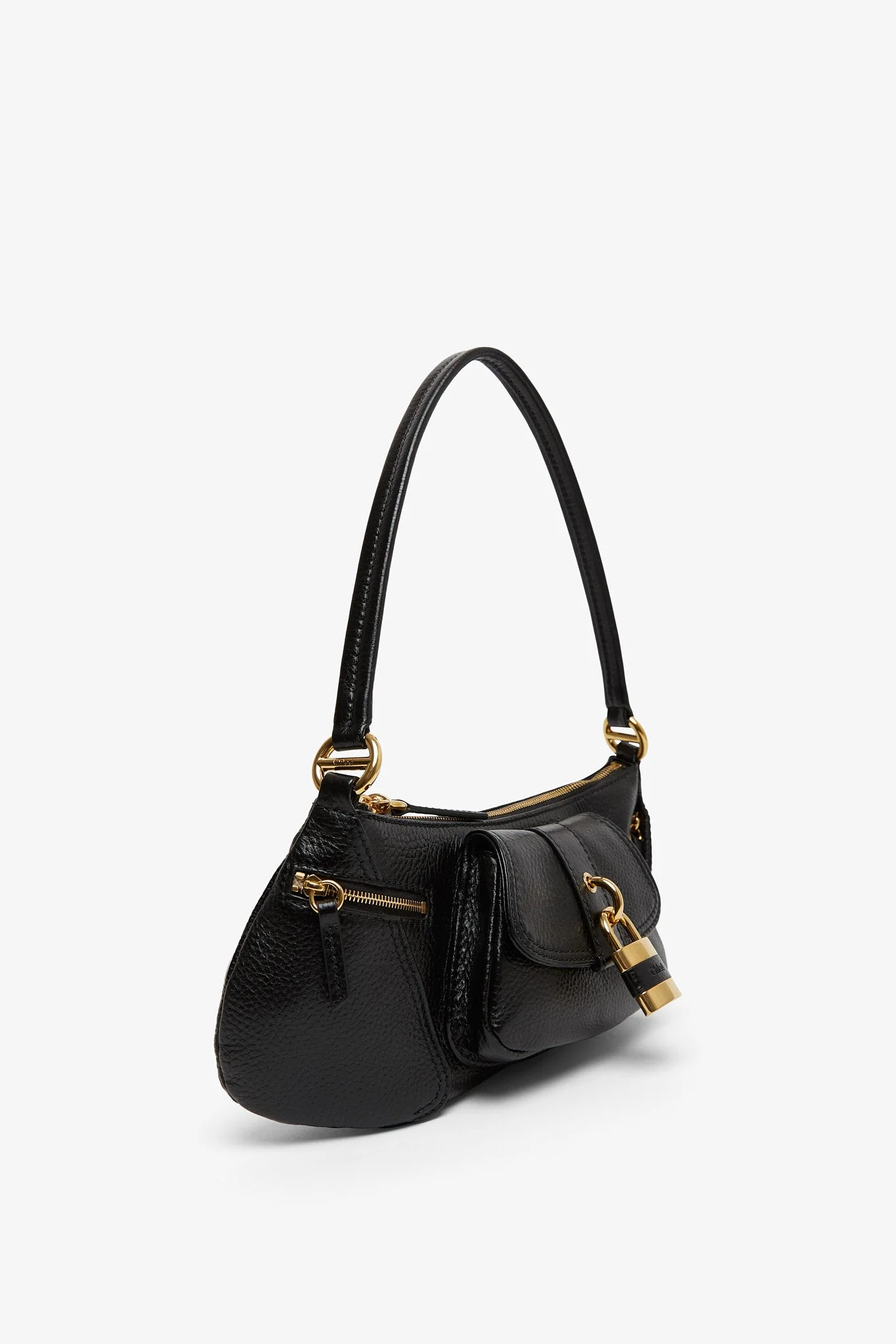 The 99 black leather shoulder bag - Image 3