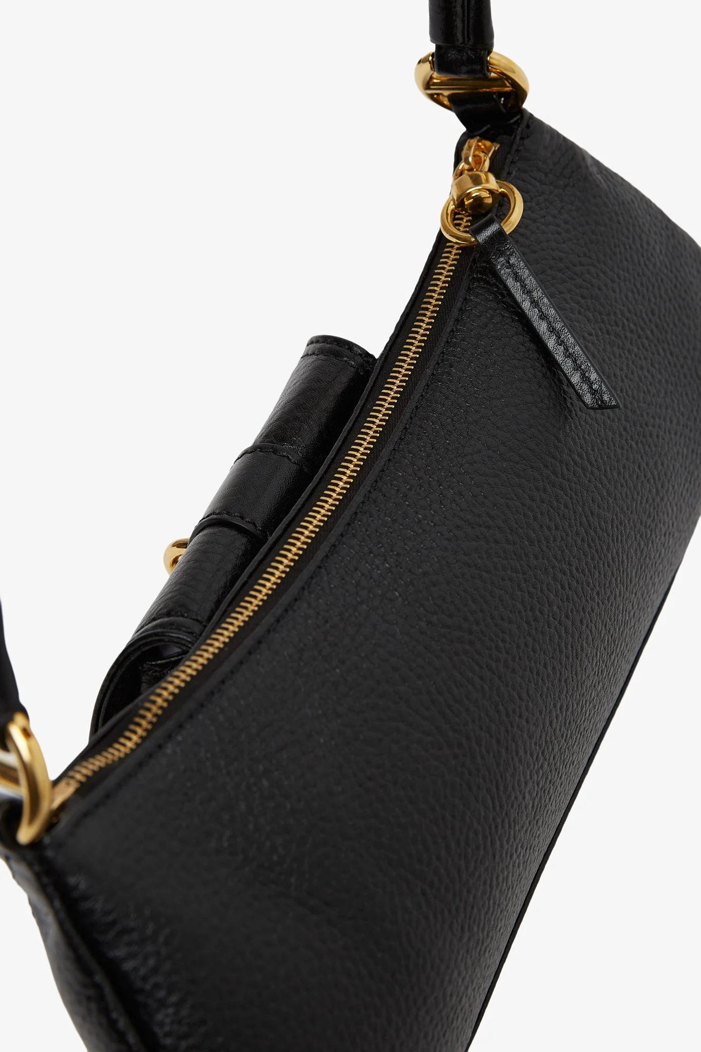 The 99 black leather shoulder bag - Image 6