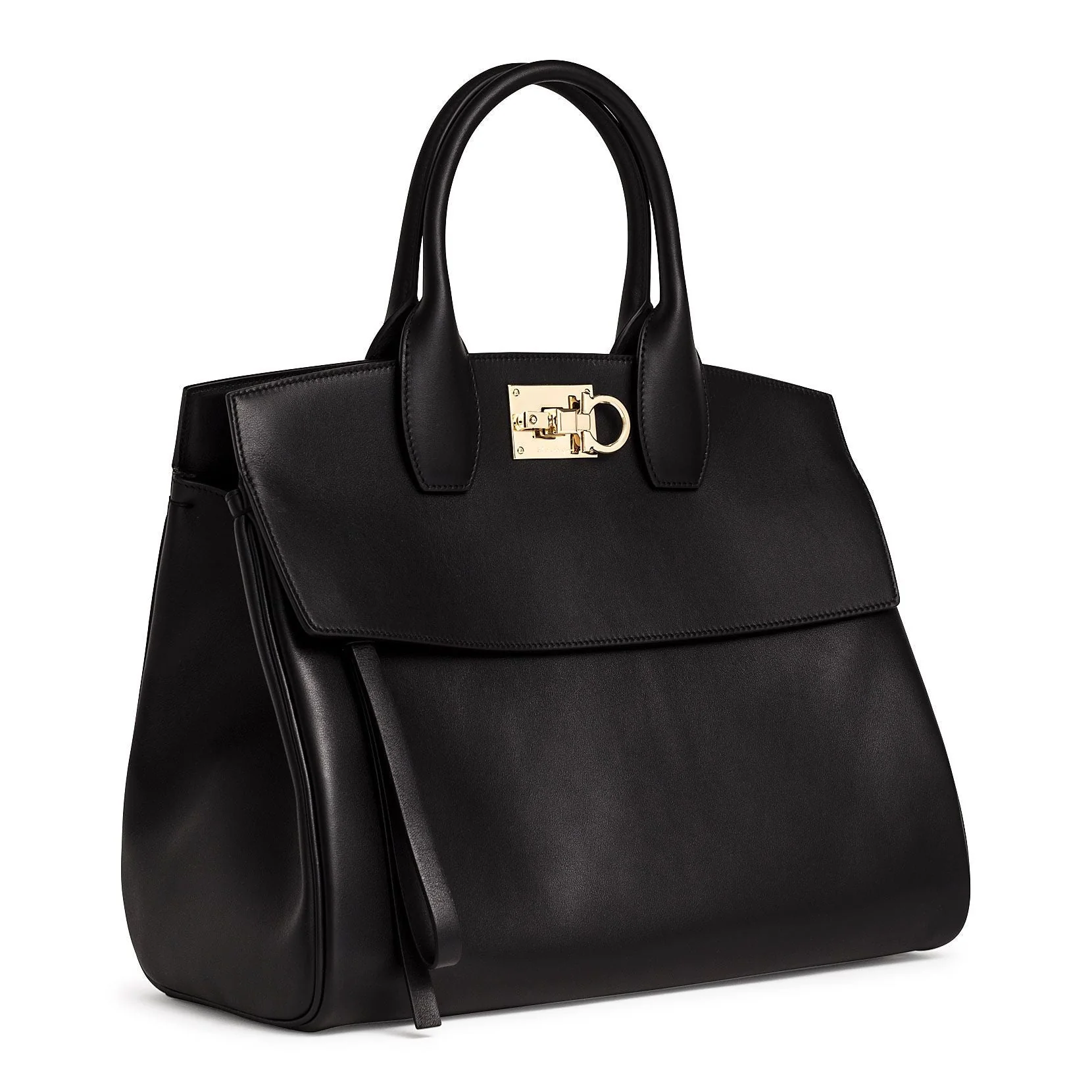 The Studio black leather large bag - Image 2