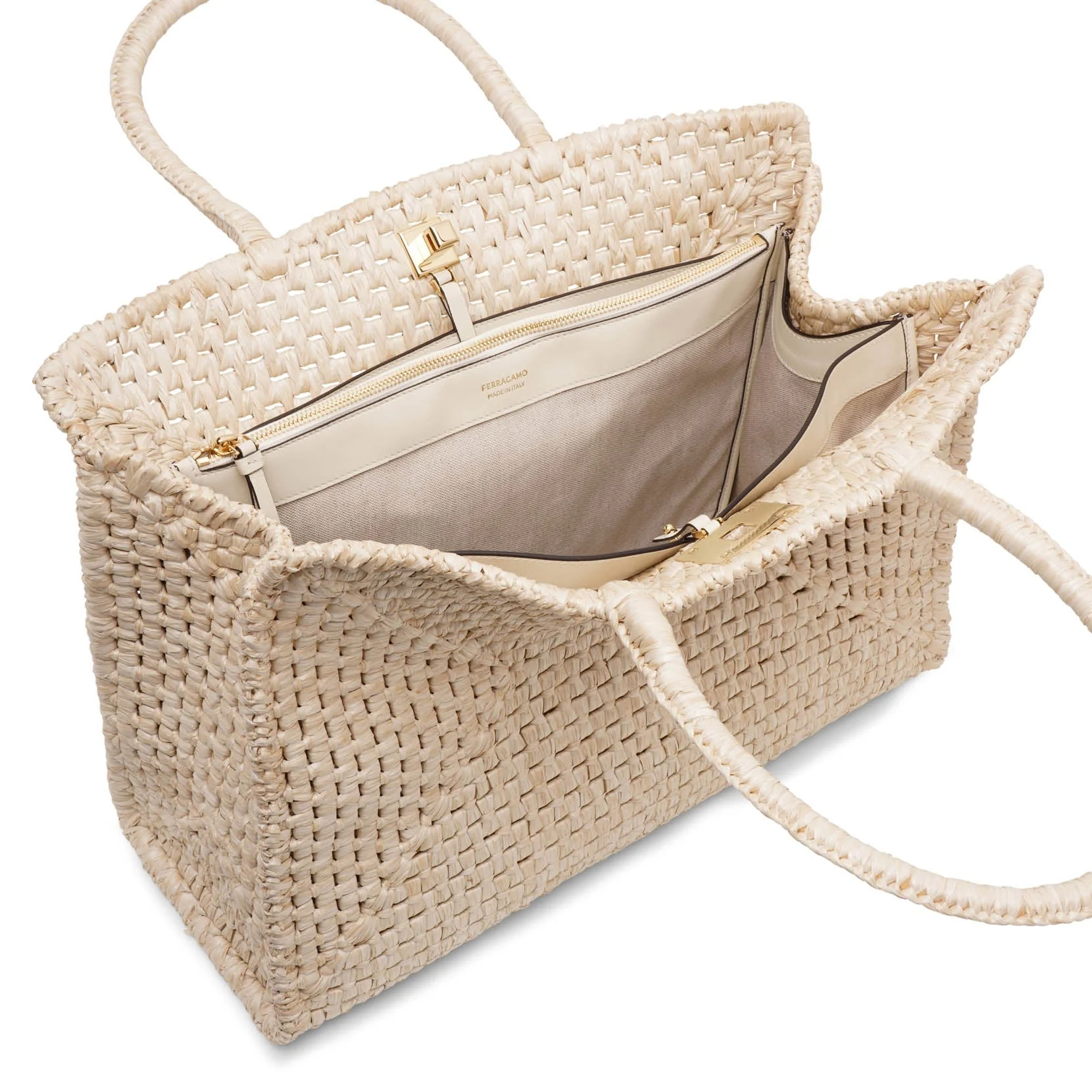 The studio raffia large bag - Image 5