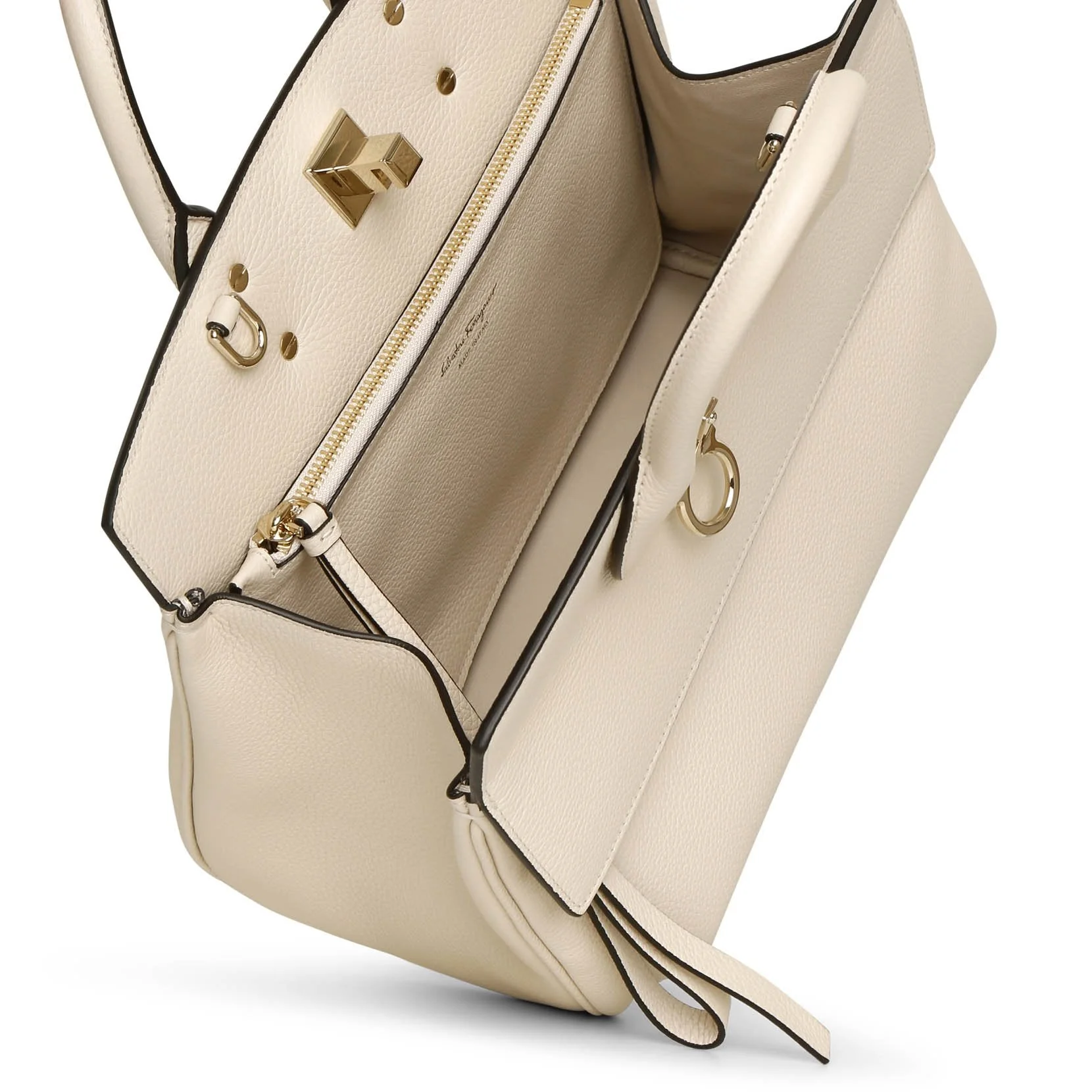 The Studio Small off white leather bag - Image 4