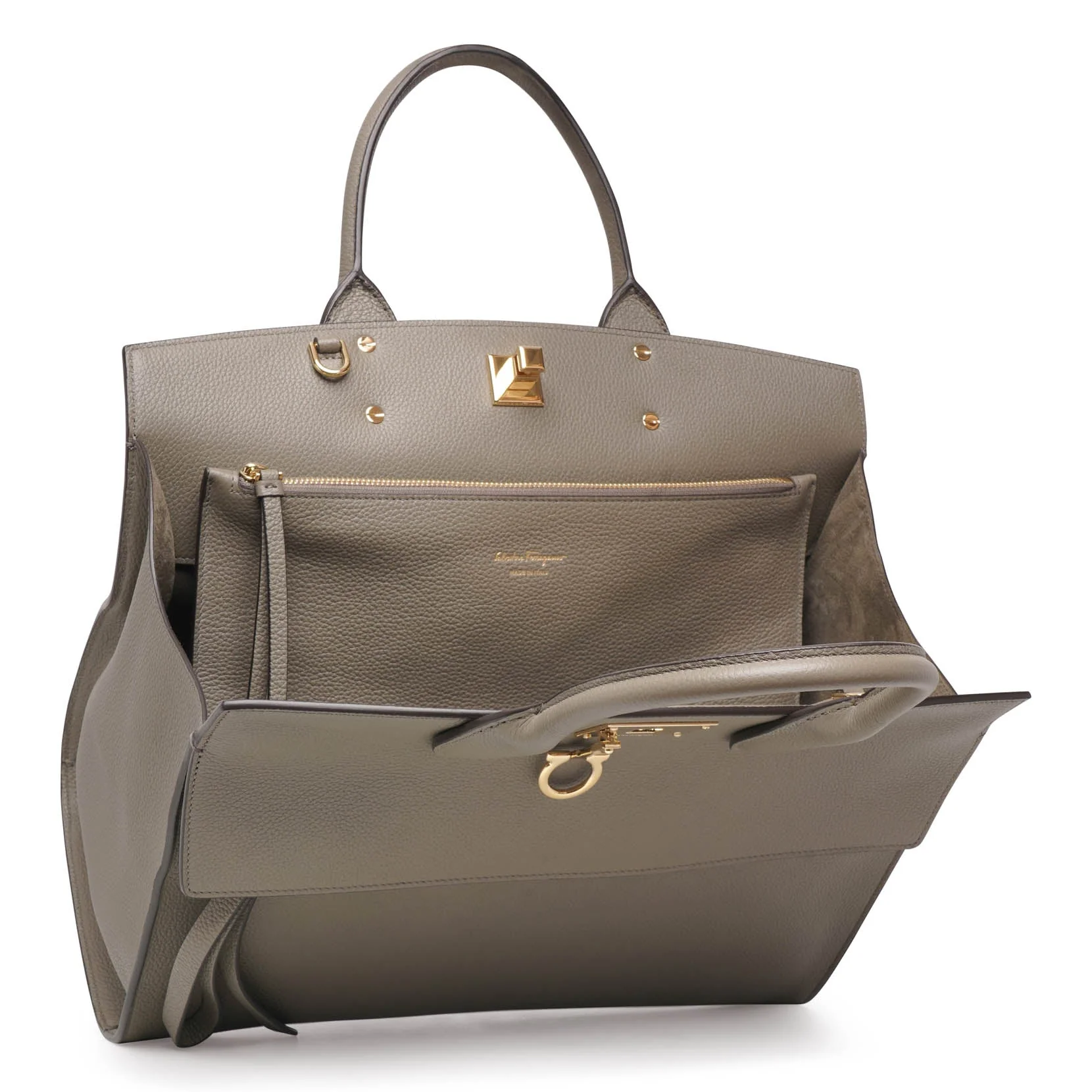 The Studio Soft olive leather bag - Image 6