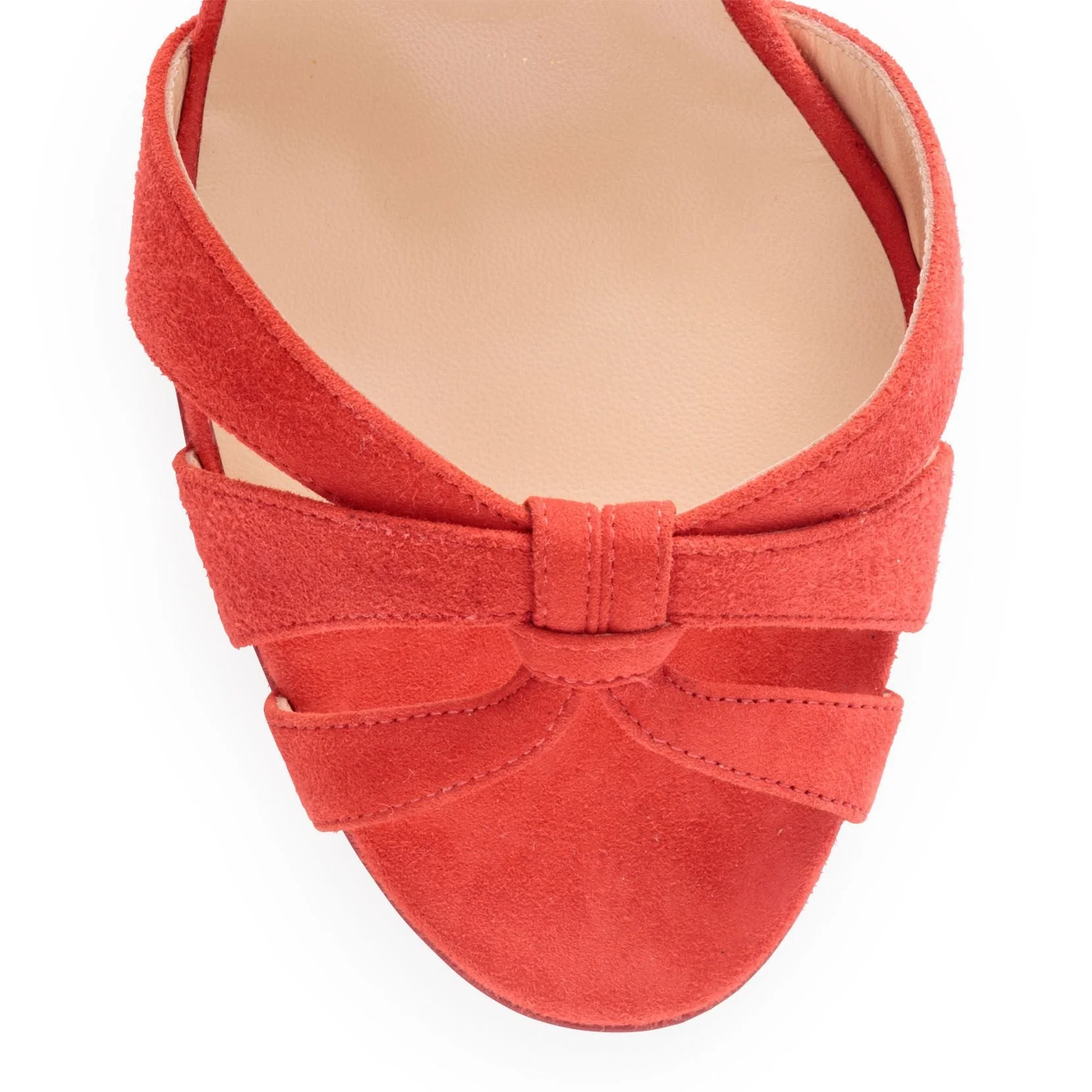 Trezuma 85 light red suede sandals - Image 4