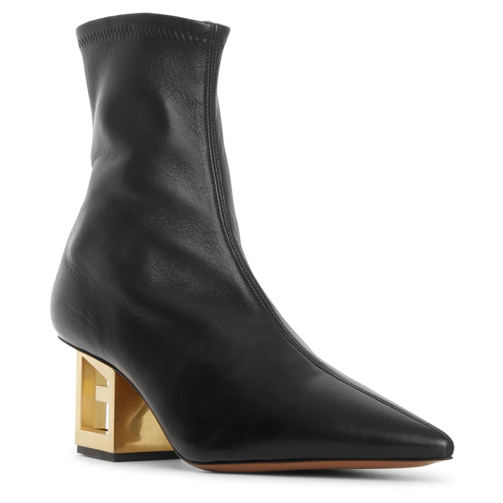 Triangle stretch leather boots - Image 2