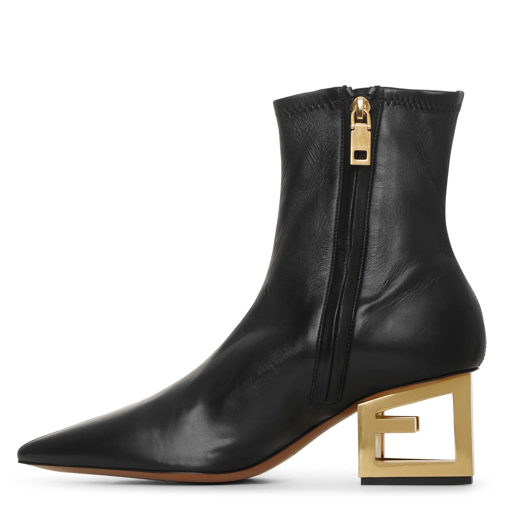 Triangle stretch leather boots - Image 4