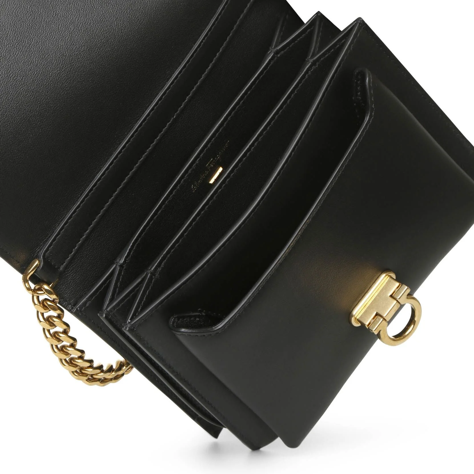 Trifolio crossbody black leather bag - Image 4