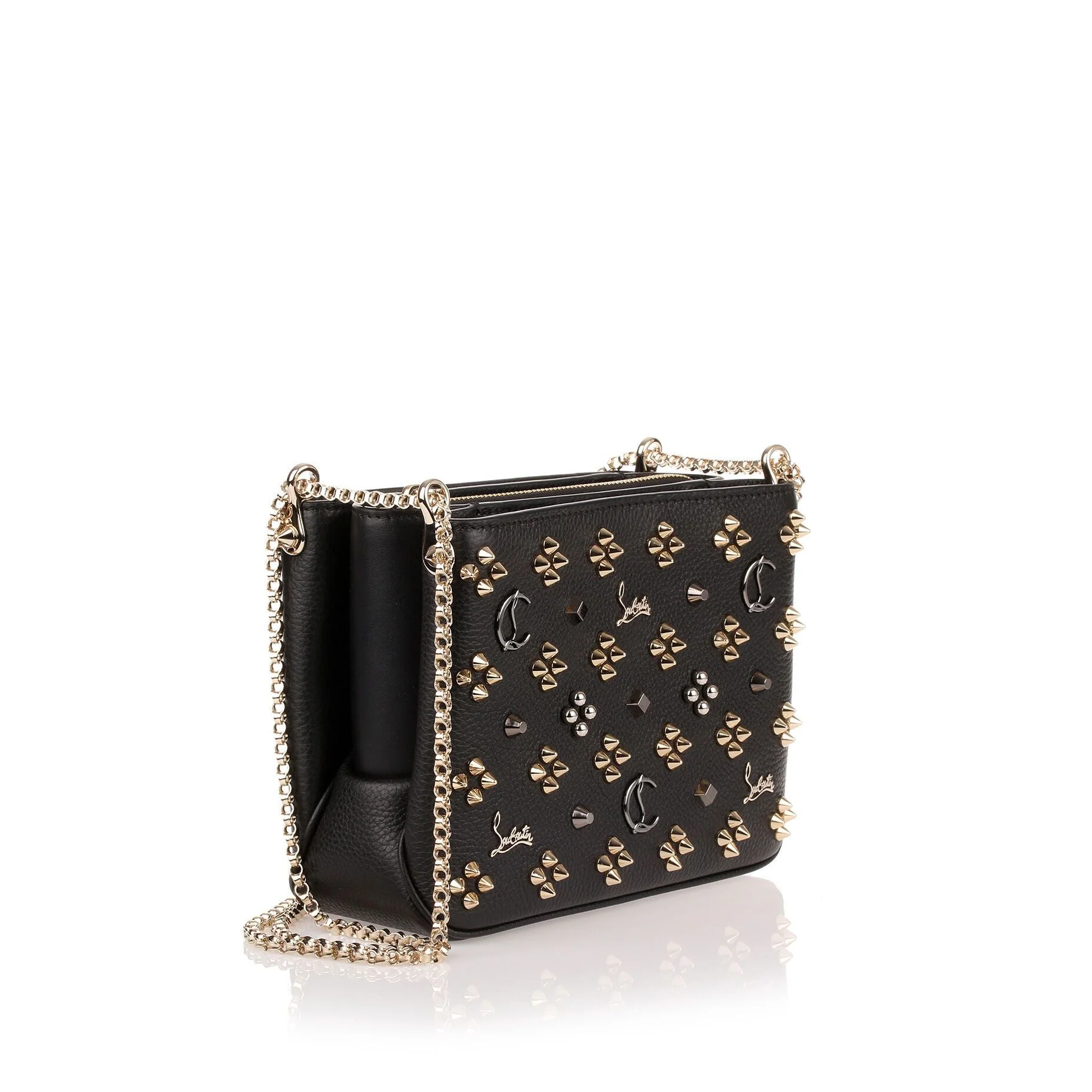 Triloubi small black logo studded bag - Image 3