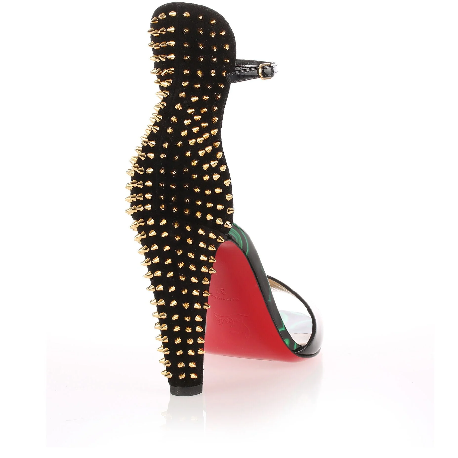 Tropanita 100 patent black sandal - Image 3