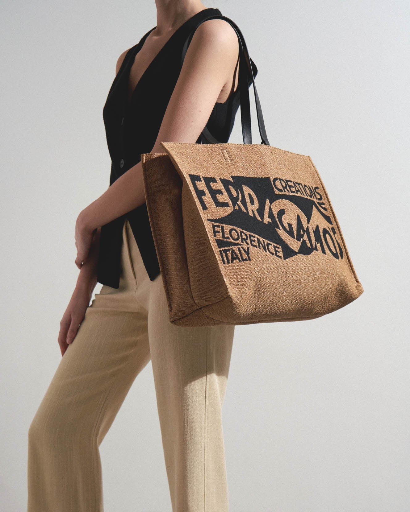 TT large monogram raffia bag - Image 2