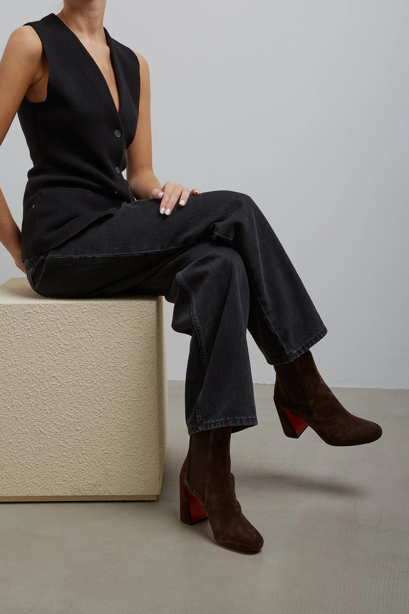 Turelastic 85 brown suede boots - Image 2