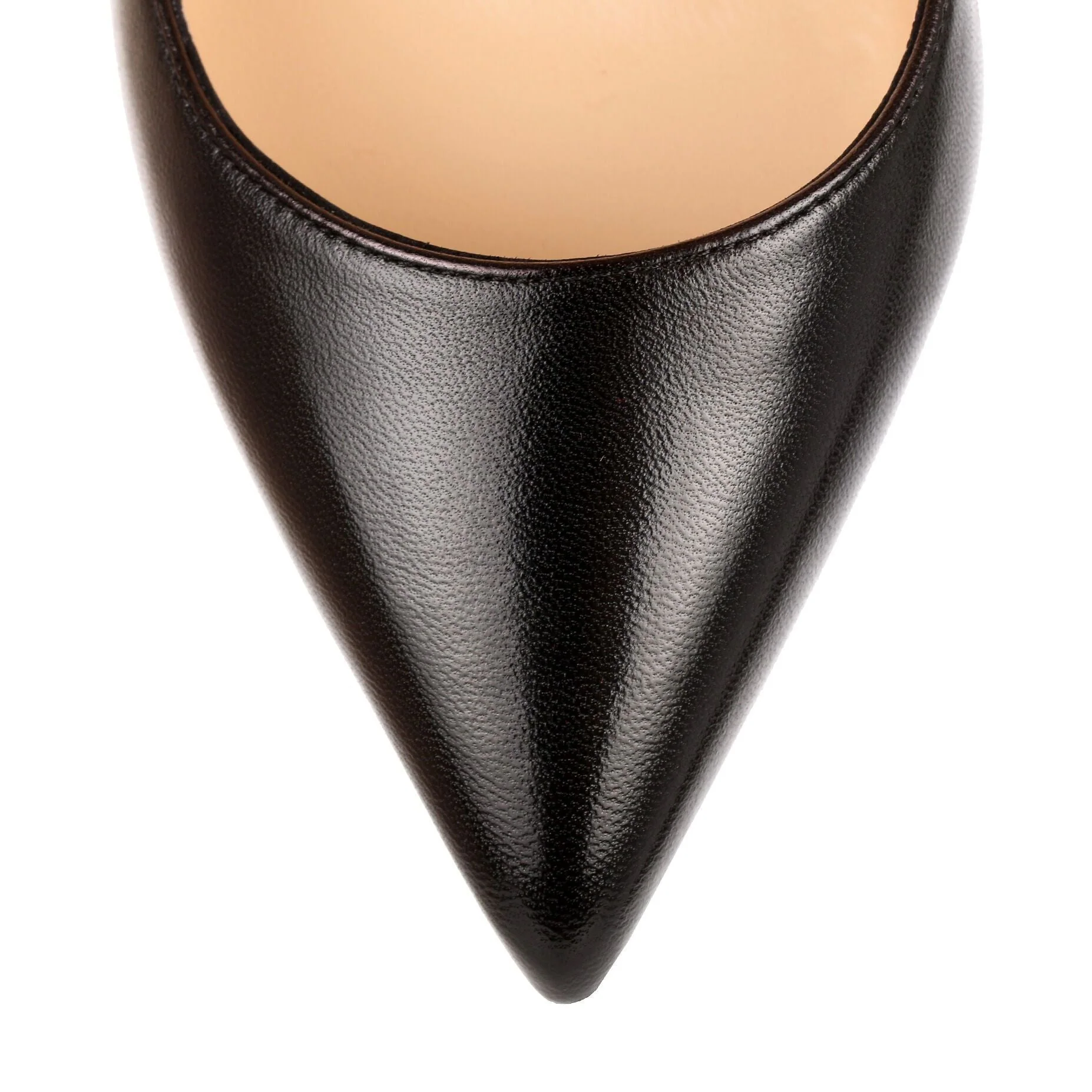 Uptown 100 black leather pump - Image 4