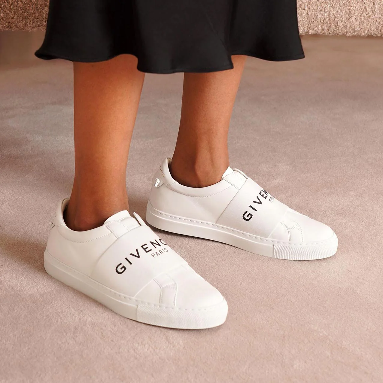 Urban street white logo sneakers - Image 6