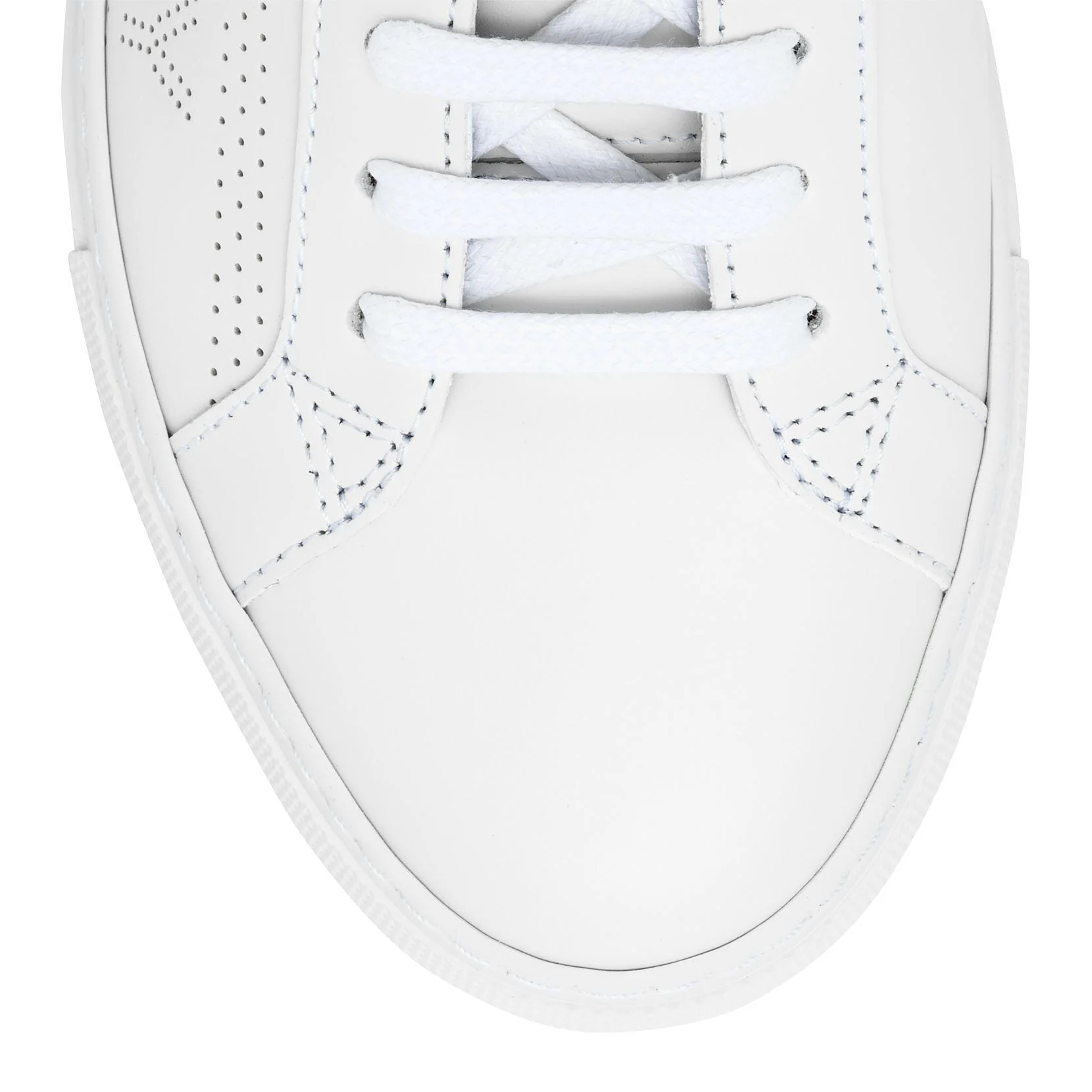 Urban street white perforated logo sneakers - Image 4
