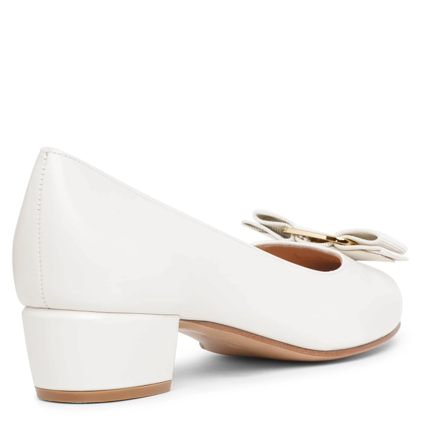 Vara 22 white leather pumps - Image 4