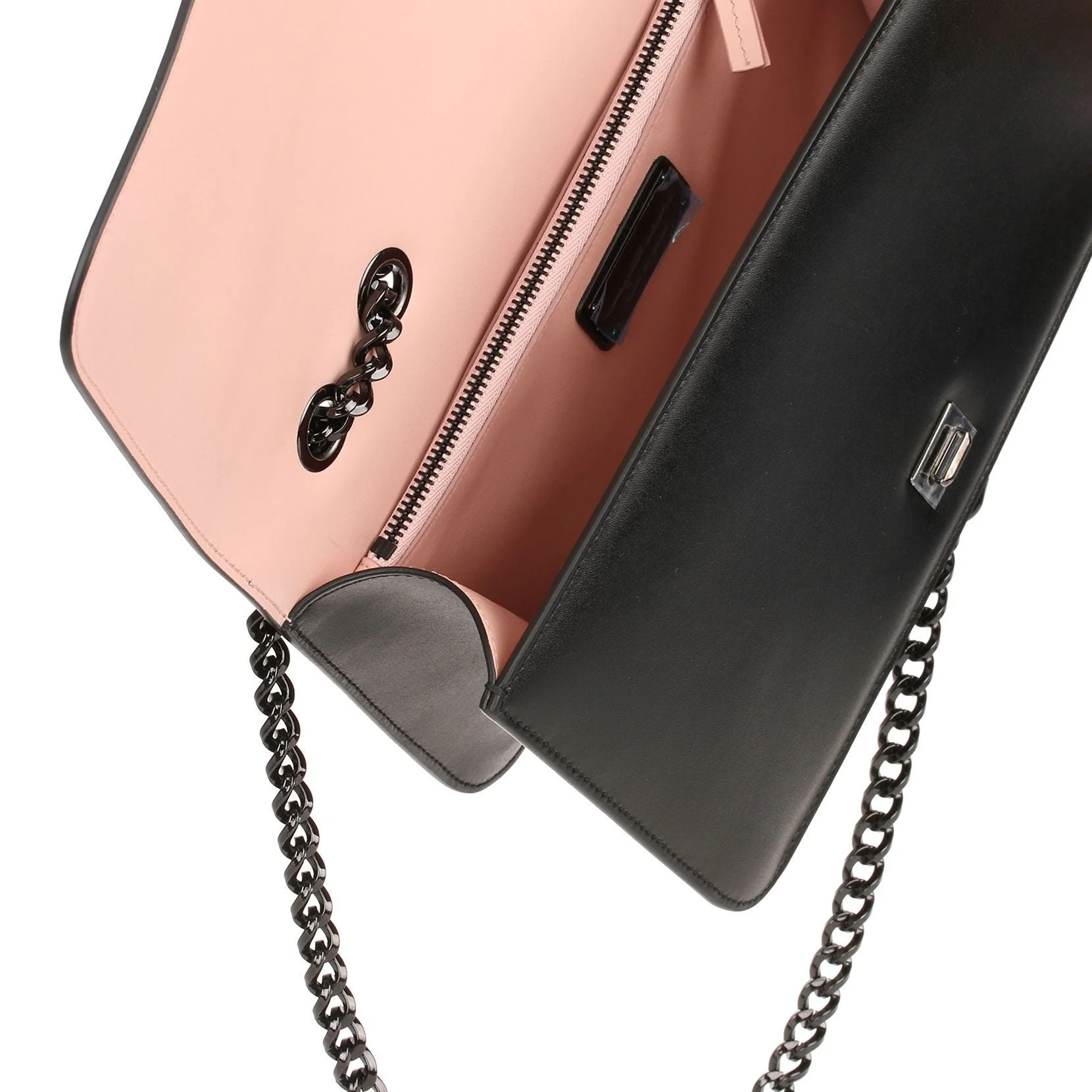Vara black leather shoulder bag - Image 4