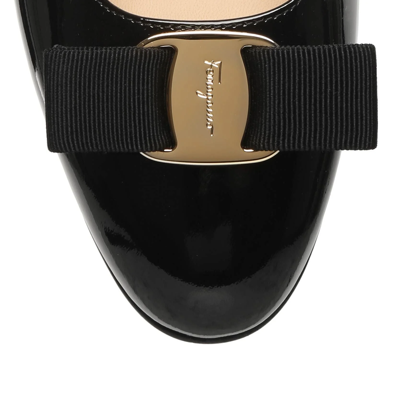 Vara bow patent black pumps - Image 4