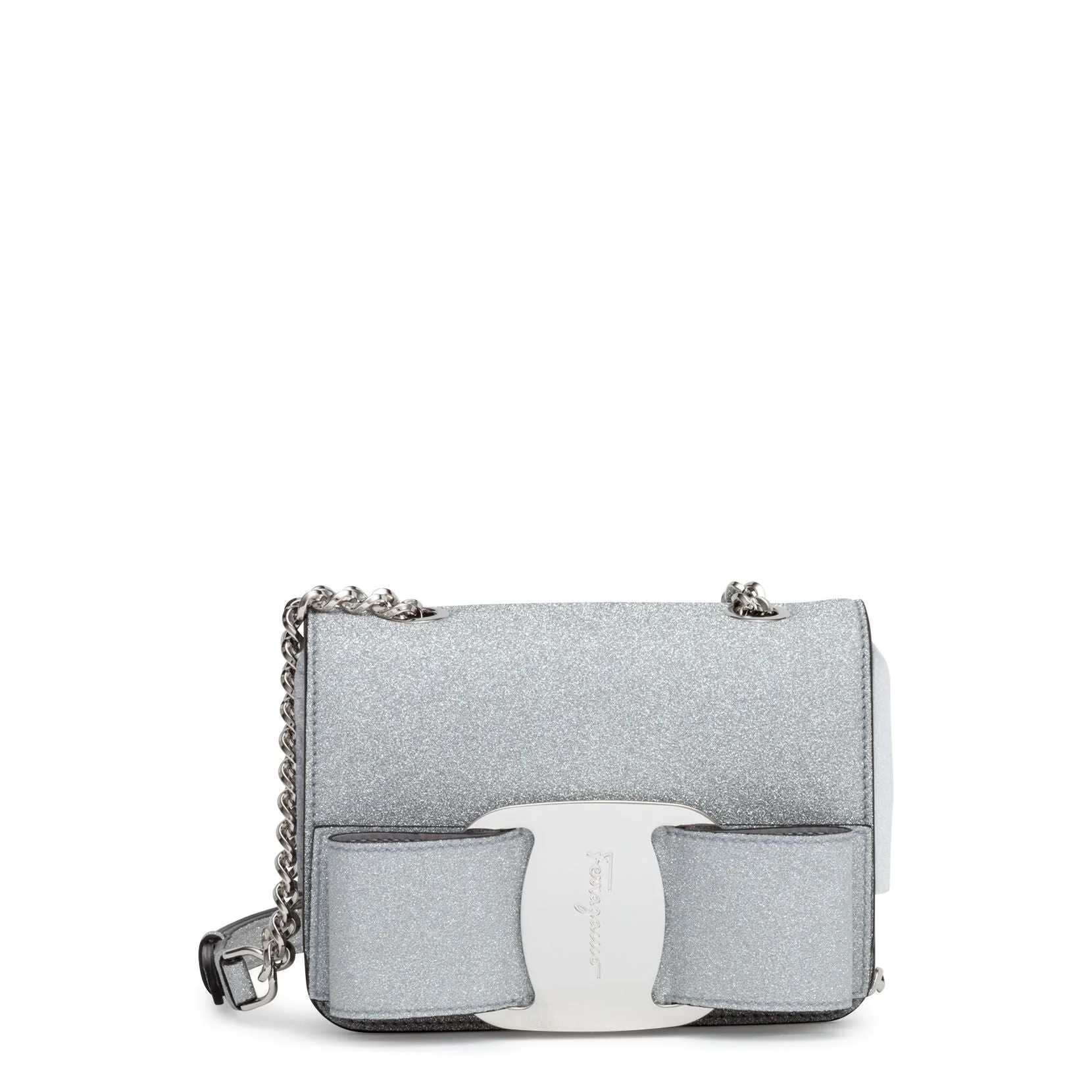 Vara Rainbow silver glitter bag - Image 2