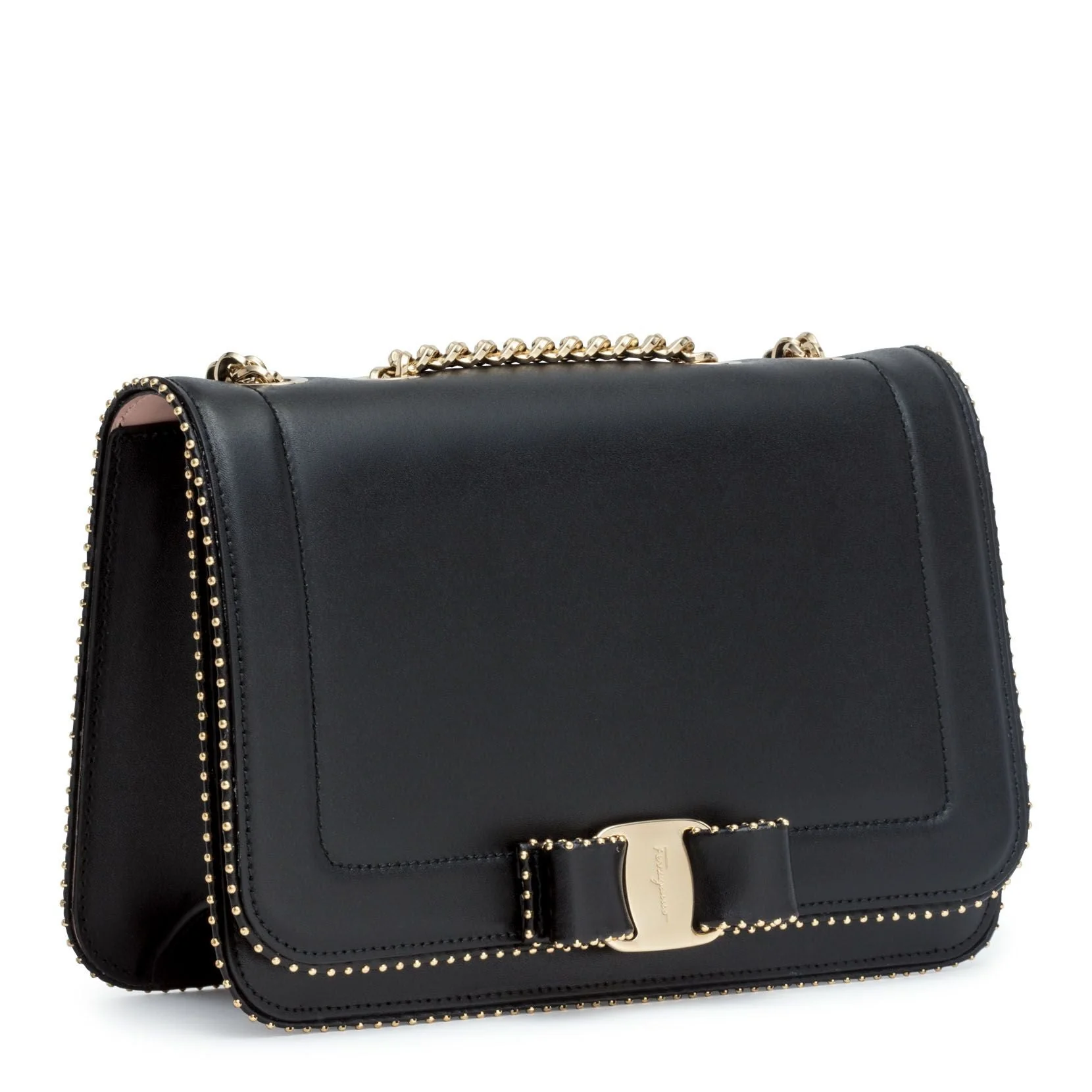 Vara Rainbow studs black bag