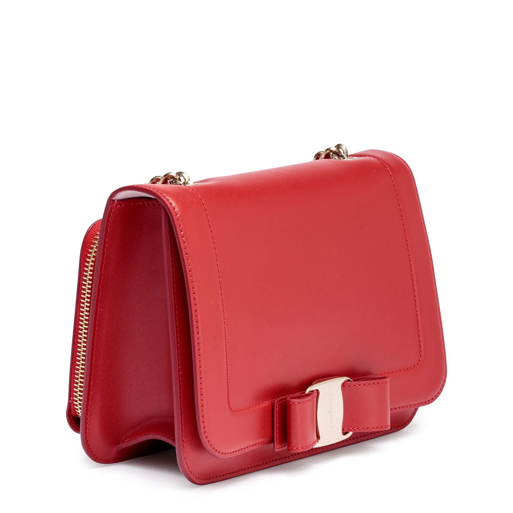 Vara red leather shoulder bag - Image 2