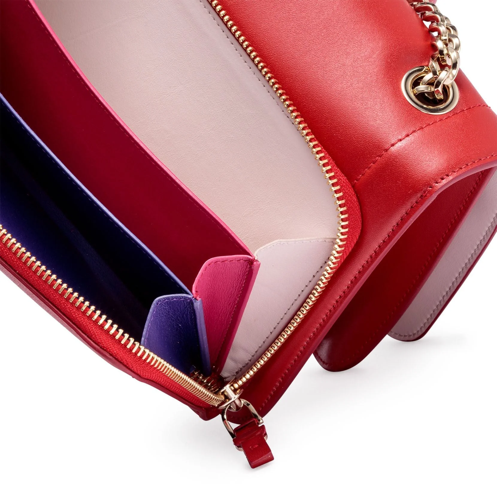 Vara red leather shoulder bag - Image 4