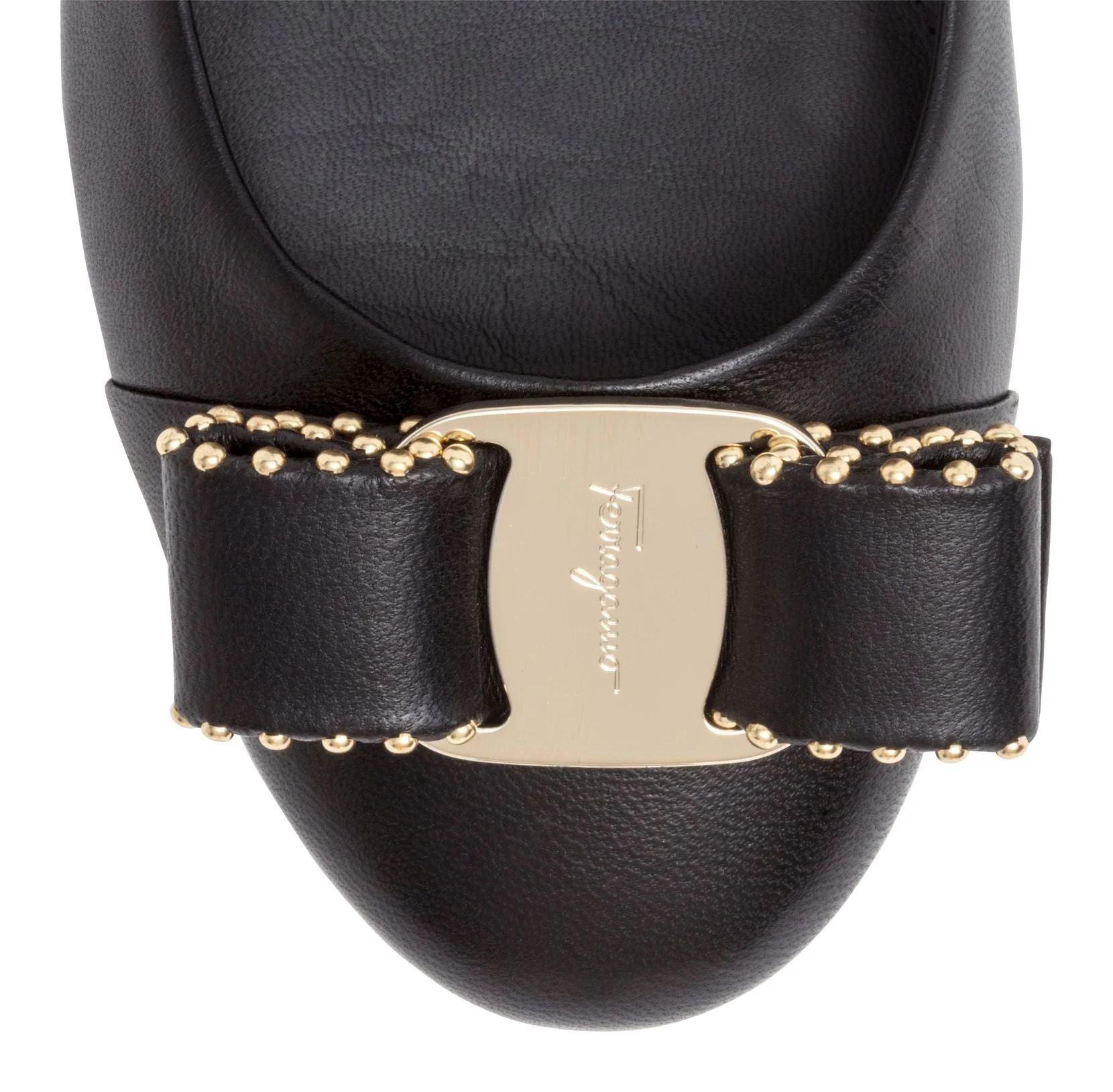 Varina 10 black gold stud flats - Image 4