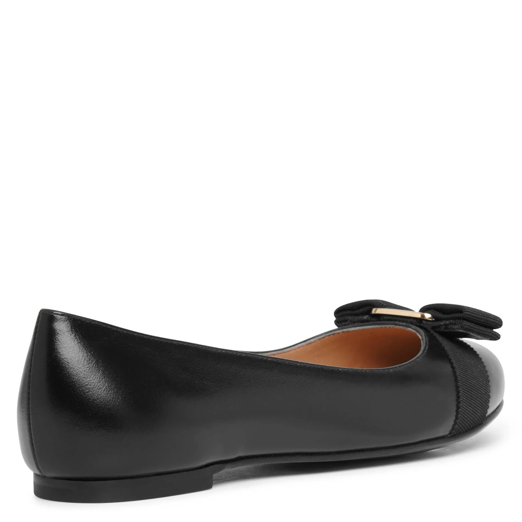 Varina 22 black leather ballerinas - Image 4