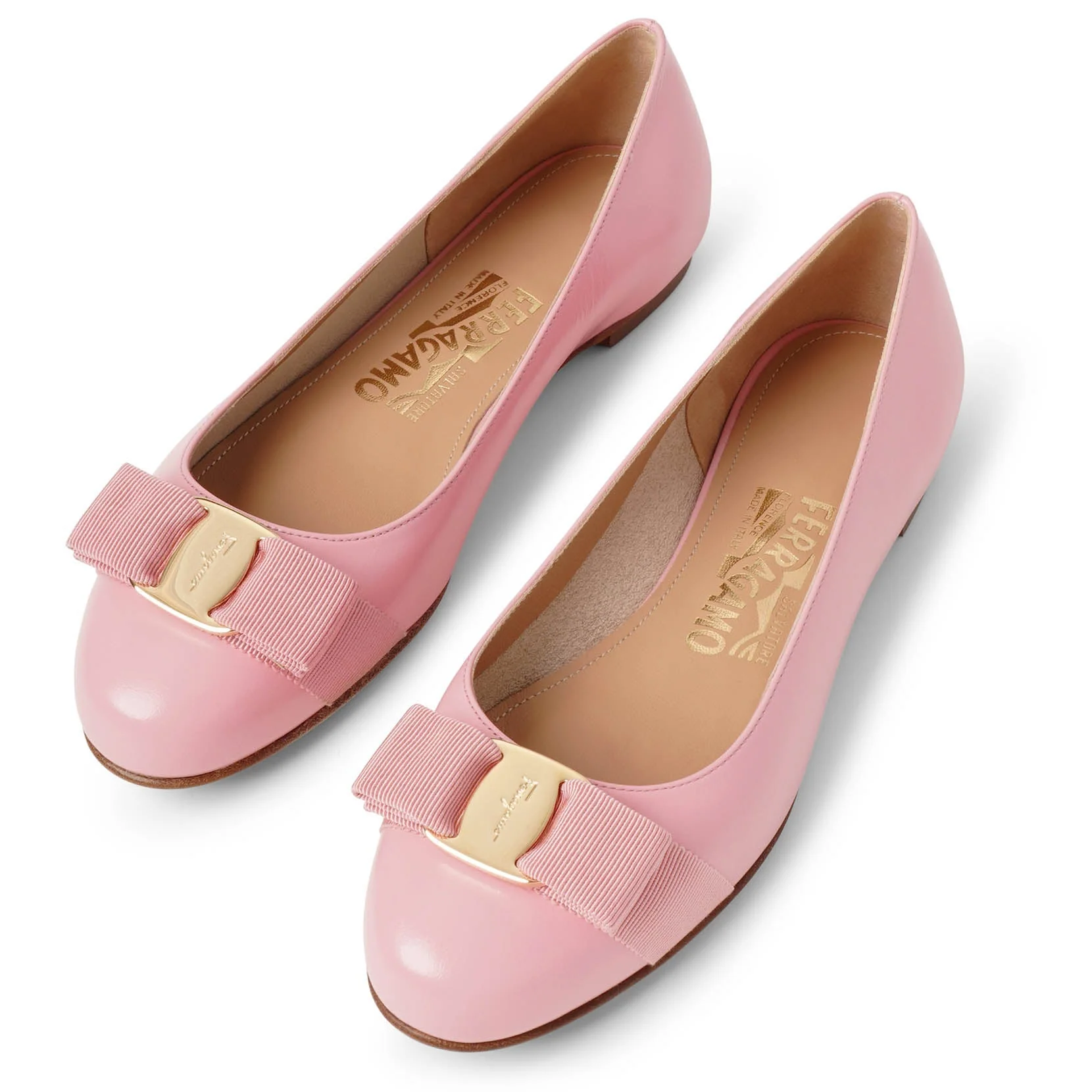 Varina 22 pink leather ballerinas - Image 5