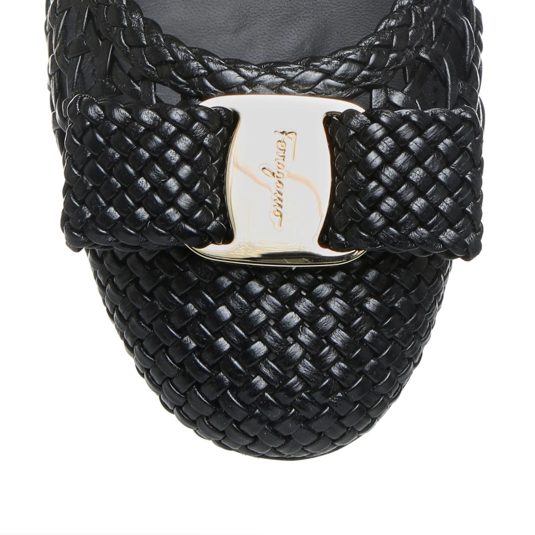 Varina black woven nappa ballerinas - Image 4