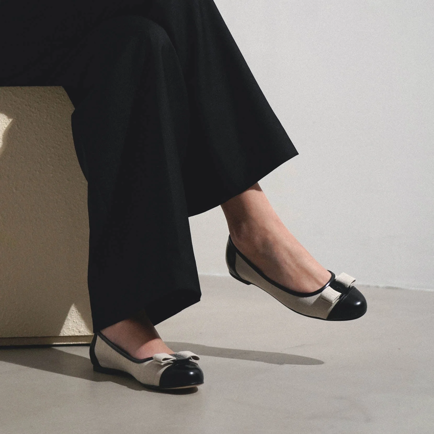 Varina grey canvas ballerinas - Image 6
