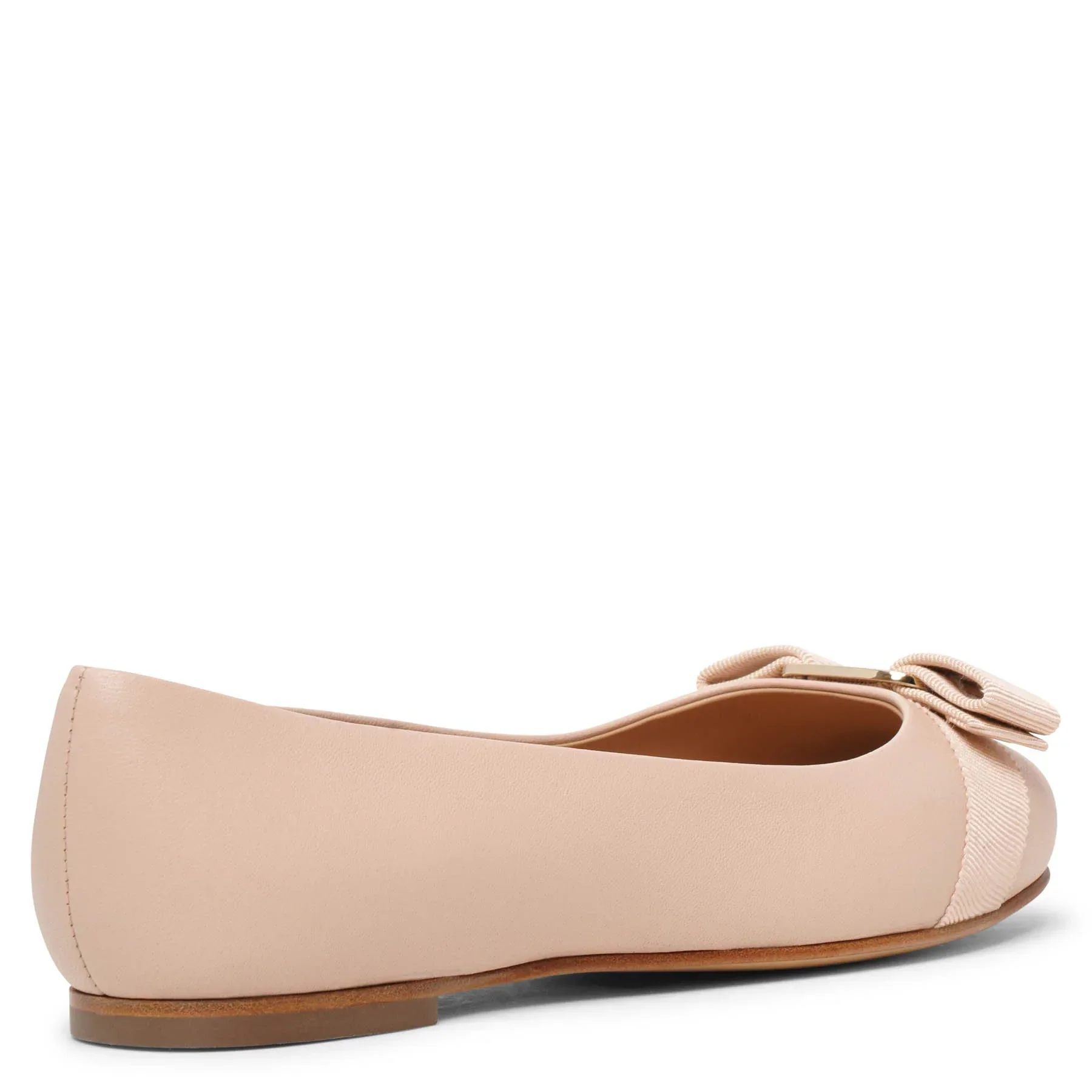 Varina nude leather ballerinas - Image 4