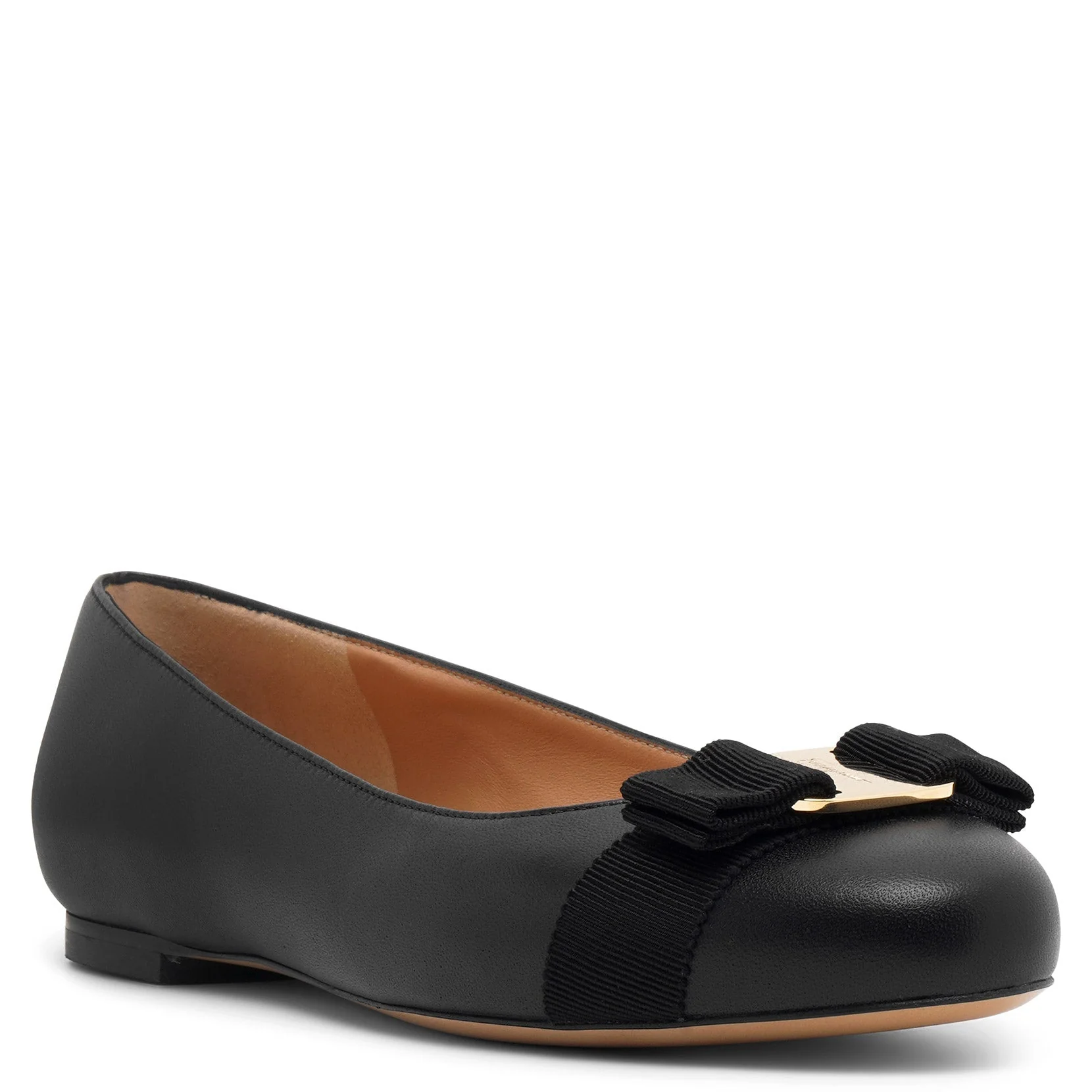 Varina soft black leather ballerinas - Image 3