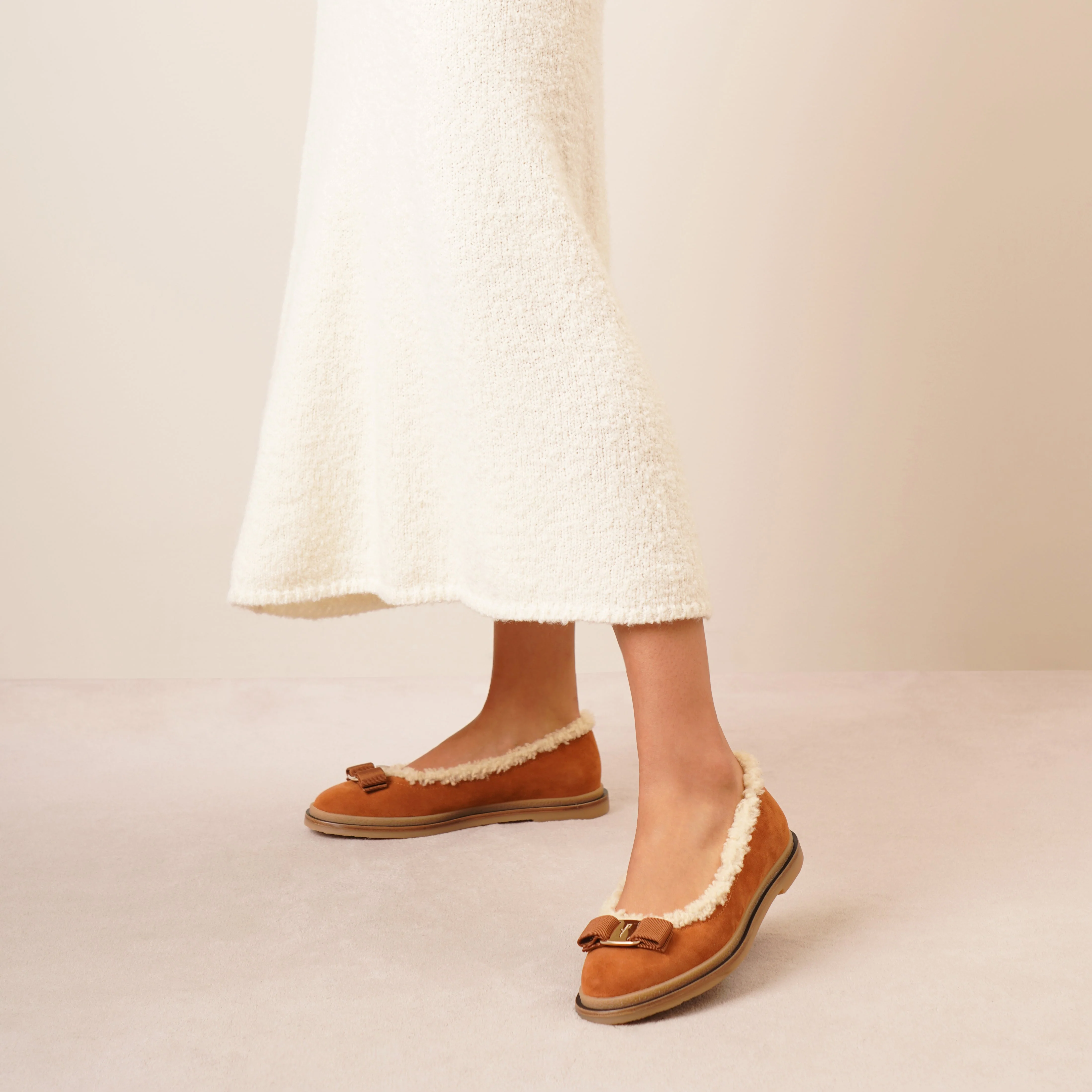 Varina winter tan ballet flats - Image 6
