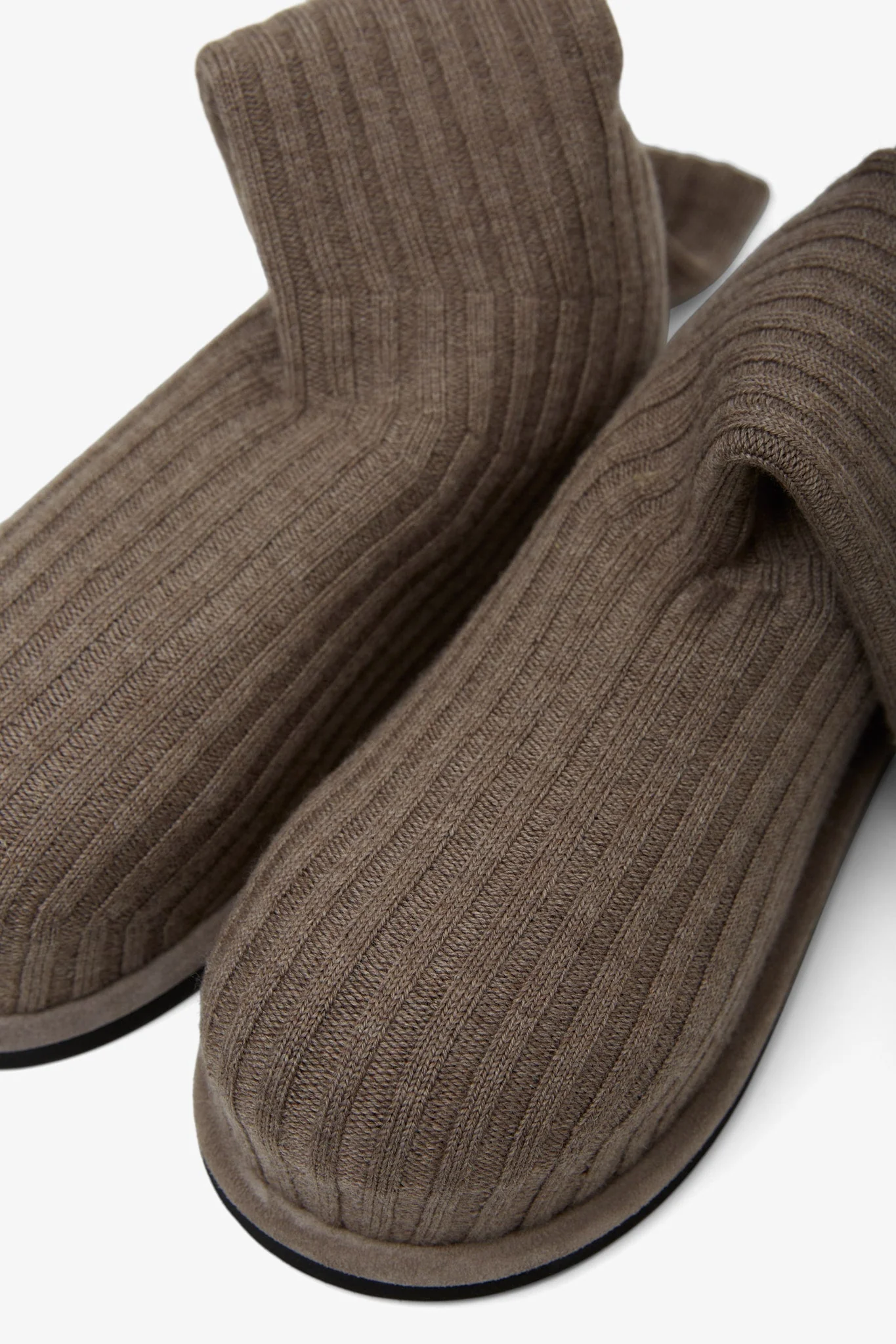 Veneda platform beige knitted stretch boots - Image 6
