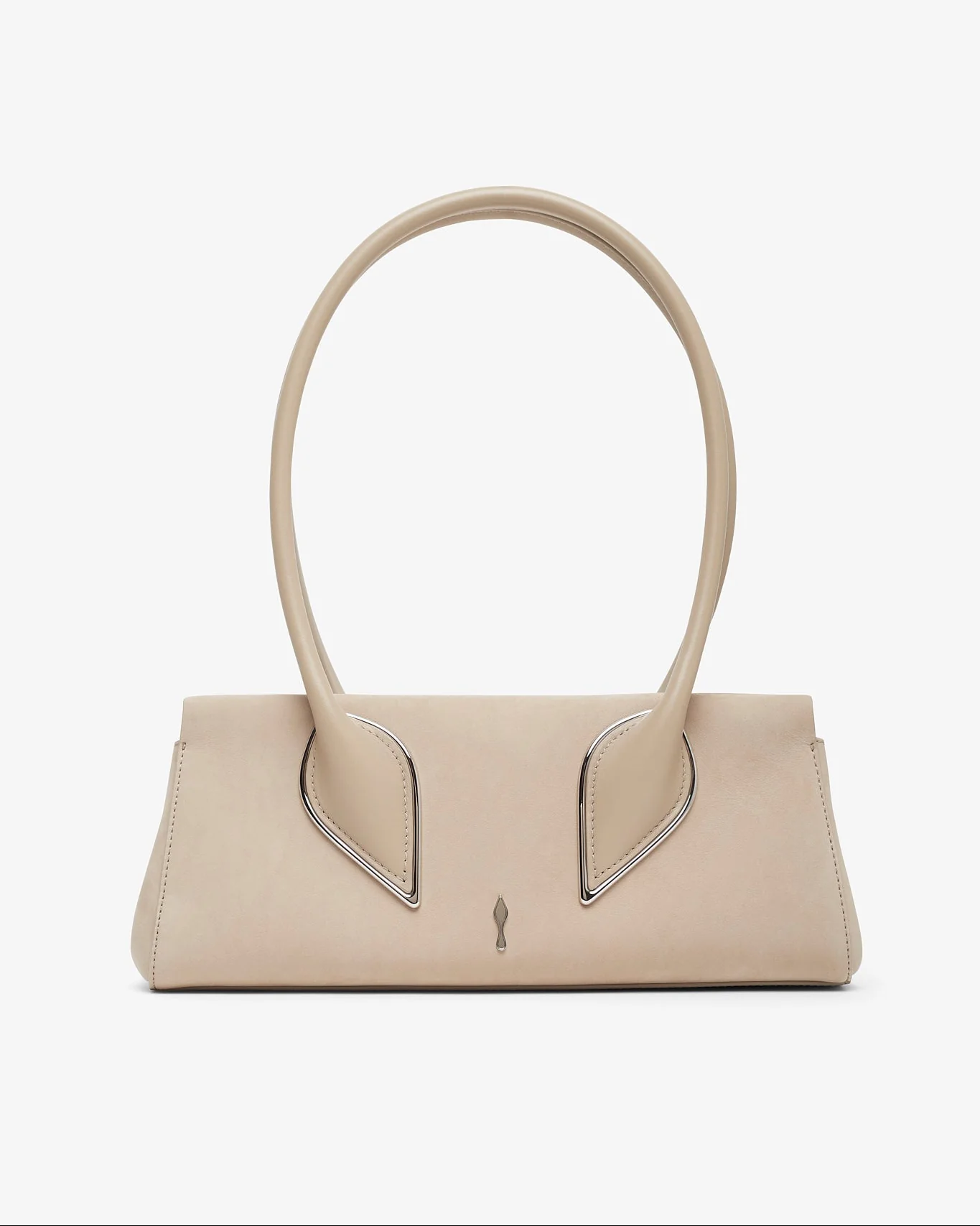Venus Baguette Beige Clutch