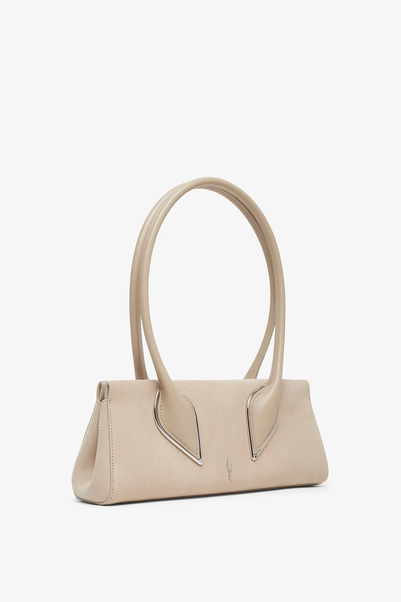 Venus Baguette Beige Clutch - Image 3