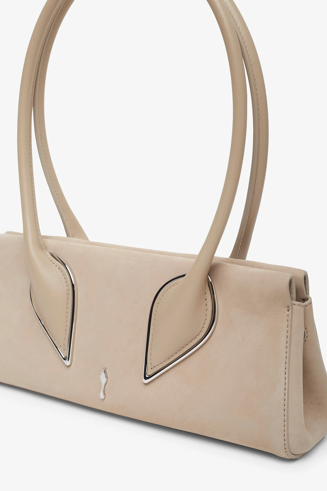 Venus Baguette Beige Clutch - Image 4