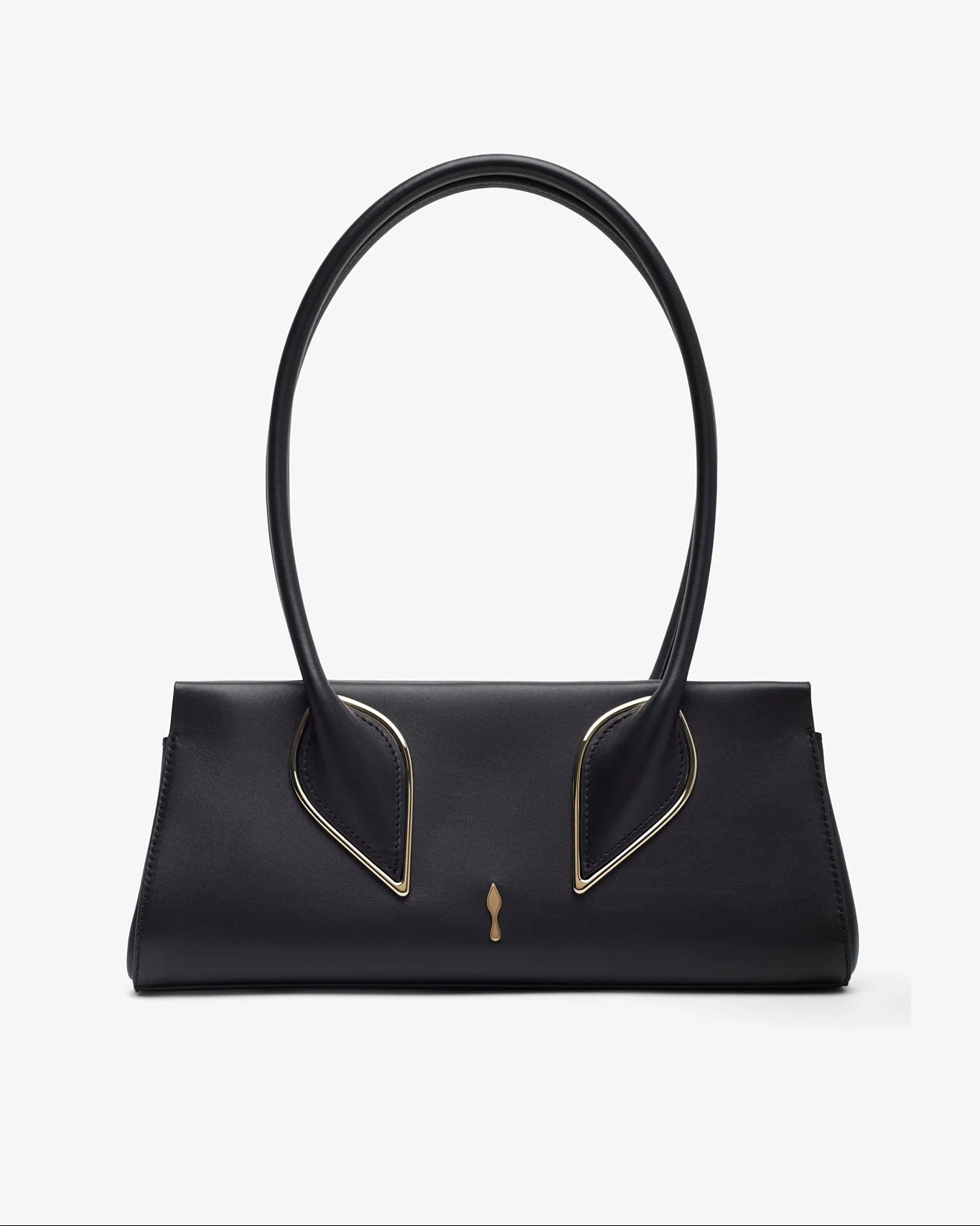Venus black baguette shoulder bag