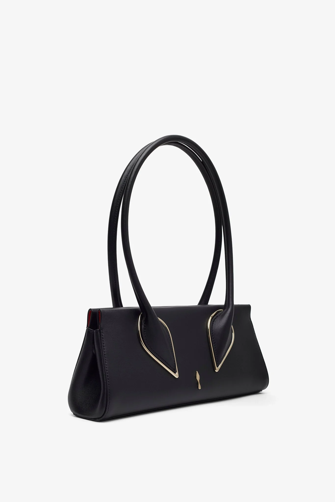 Venus black baguette shoulder bag - Image 3