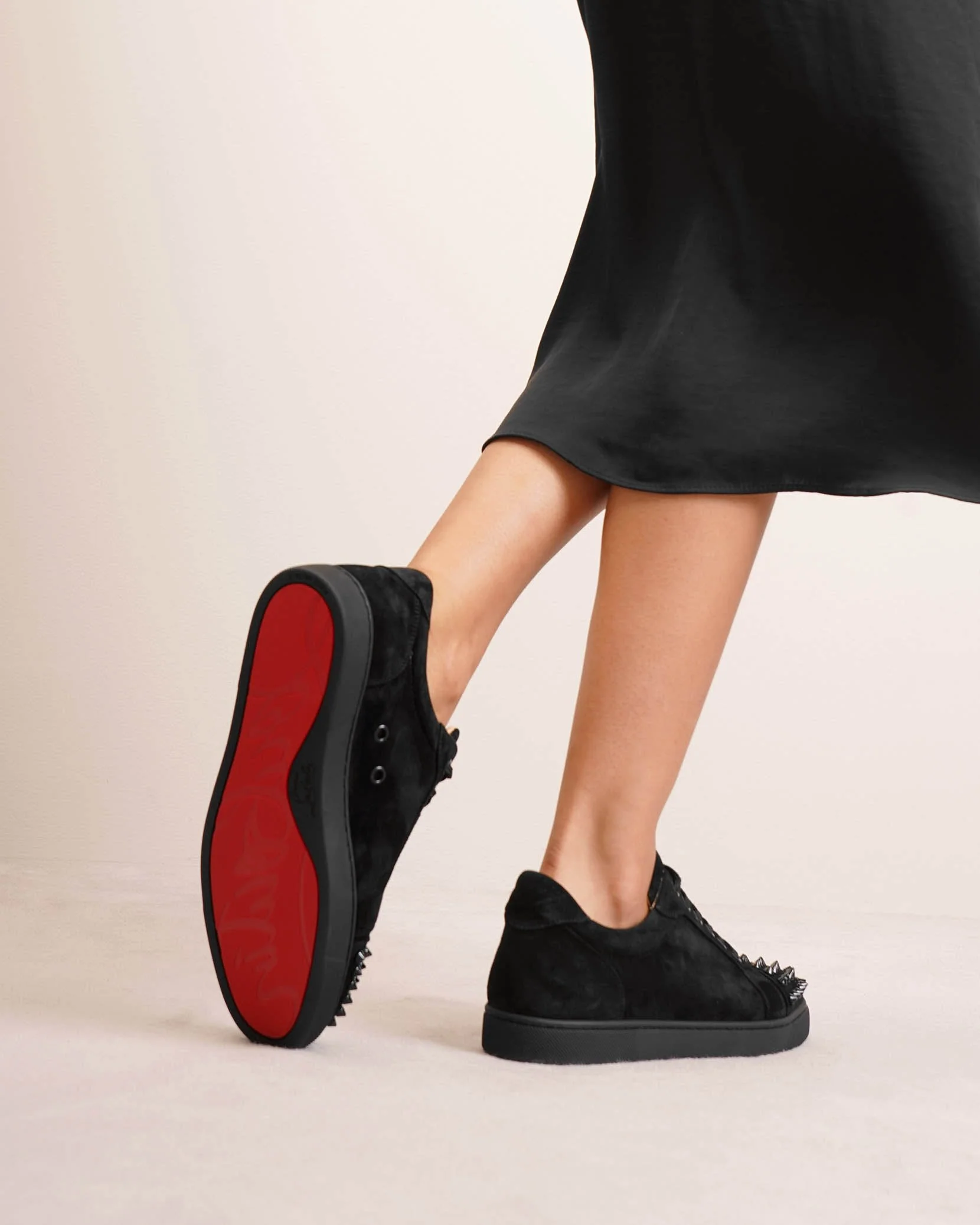Vieira Spikes black suede sneakers - Image 2