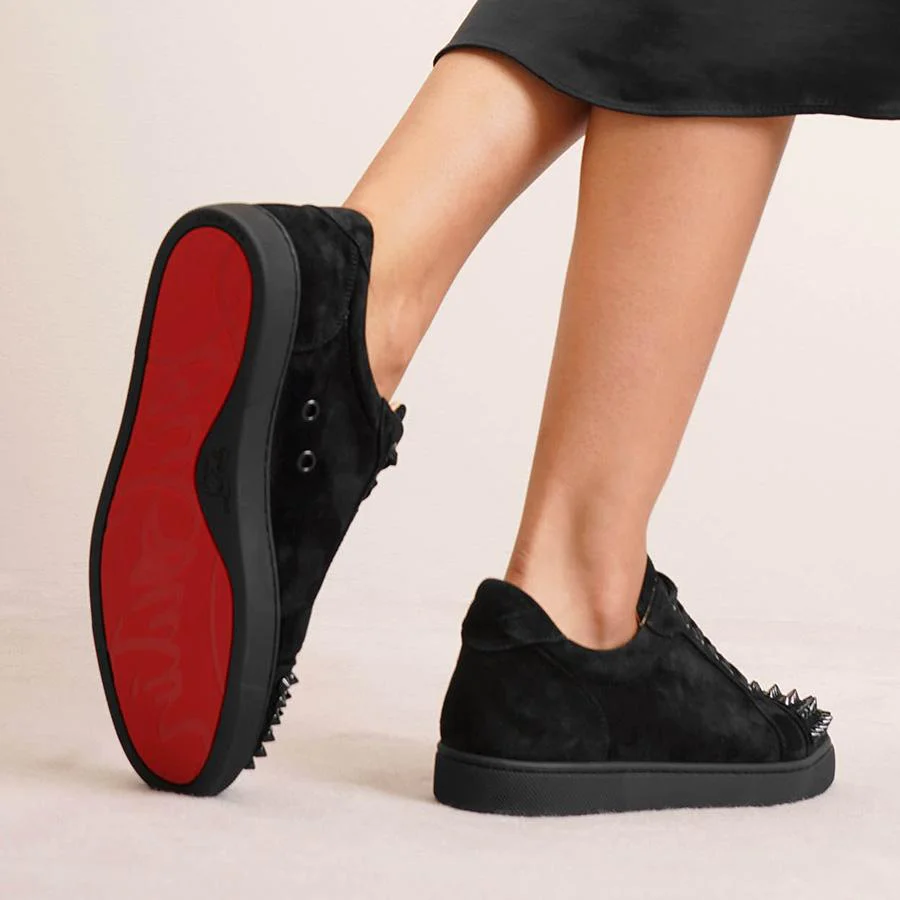 Vieira Spikes black suede sneakers - Image 6