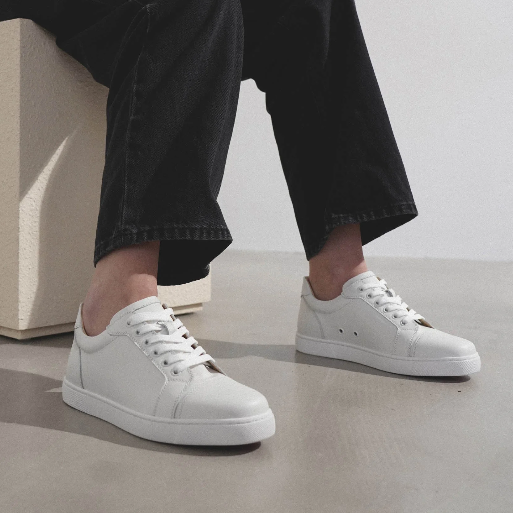 Vieira white leather sneakers - Image 6