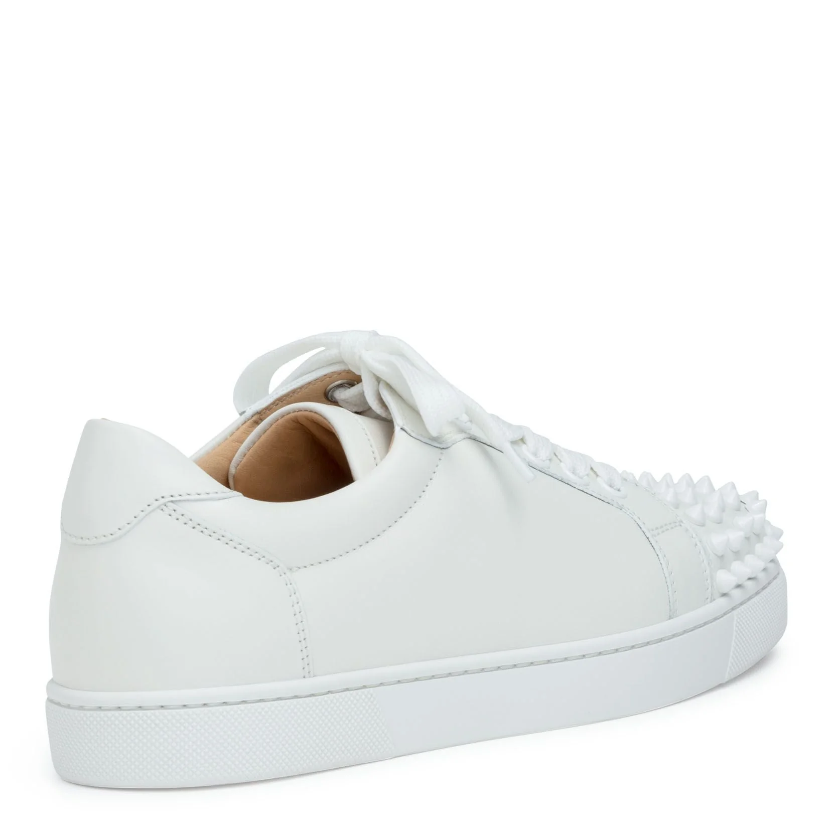Vieira white leather spike sneakers - Image 3