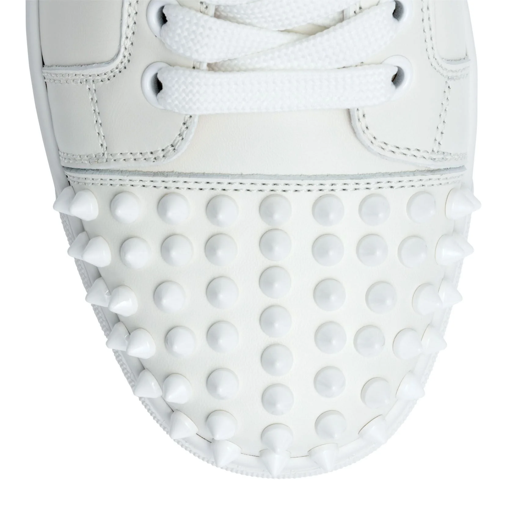Vieira white leather spike sneakers - Image 8
