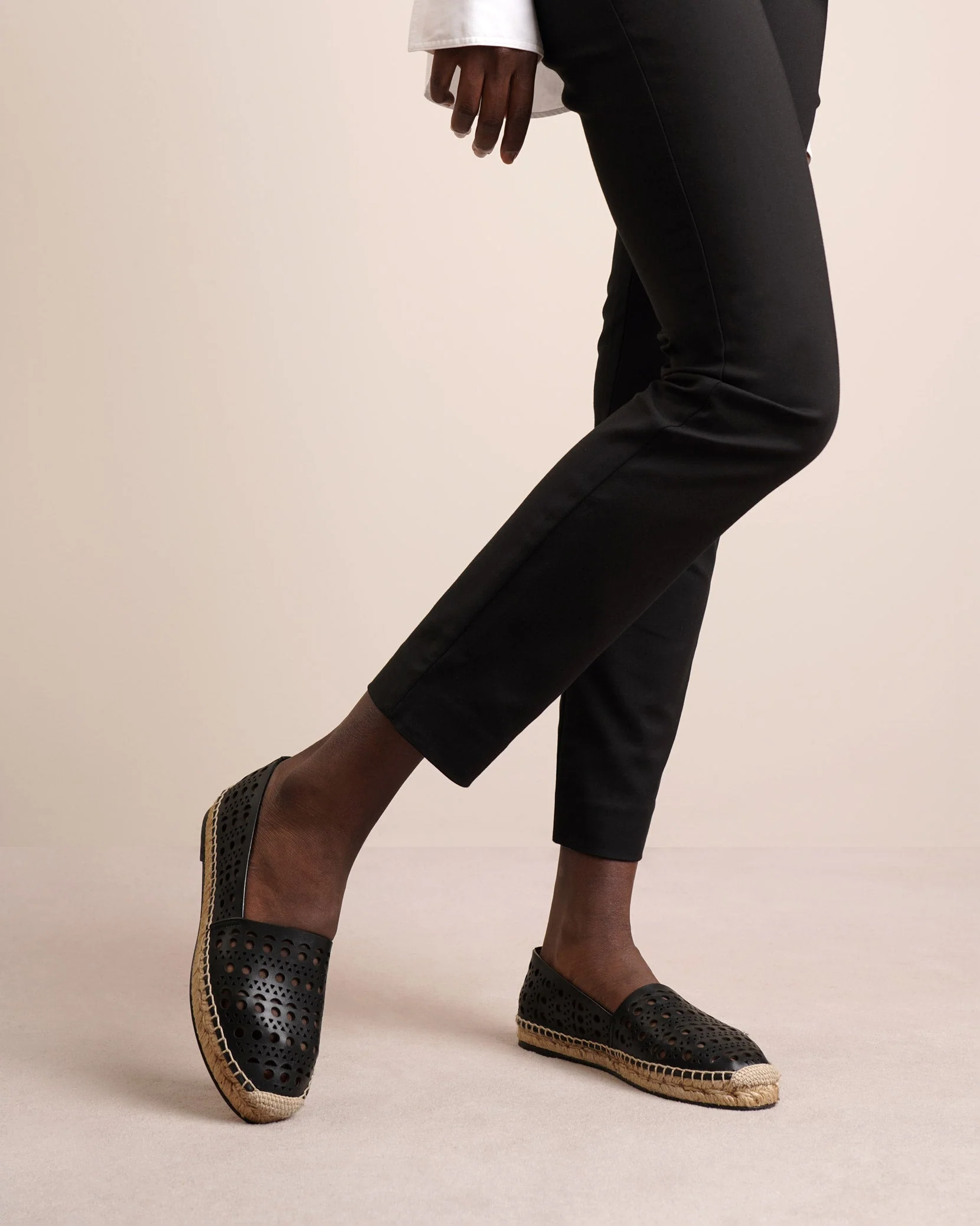 Vienne black leather espadrilles - Image 2