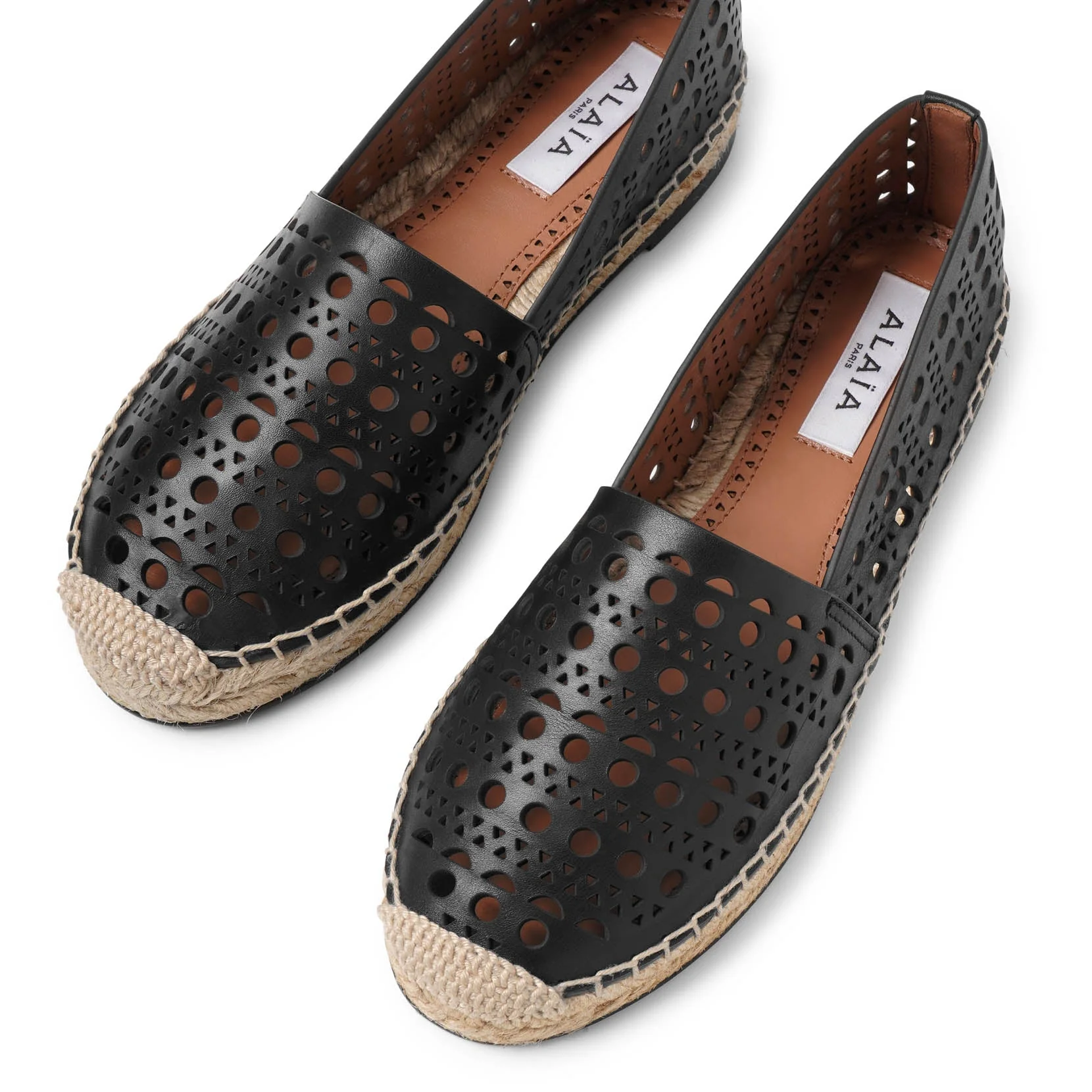 Vienne black leather espadrilles - Image 5