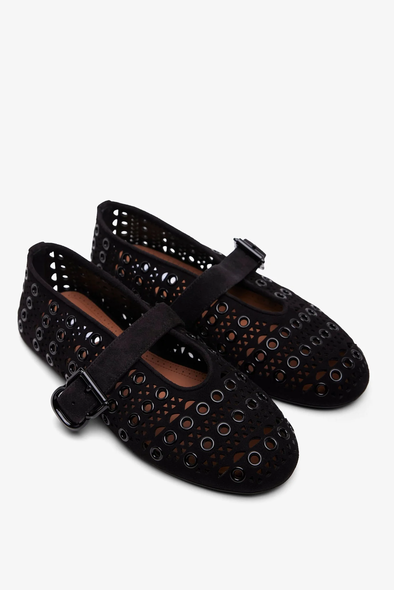 Vienne black suede ballet flats - Image 4