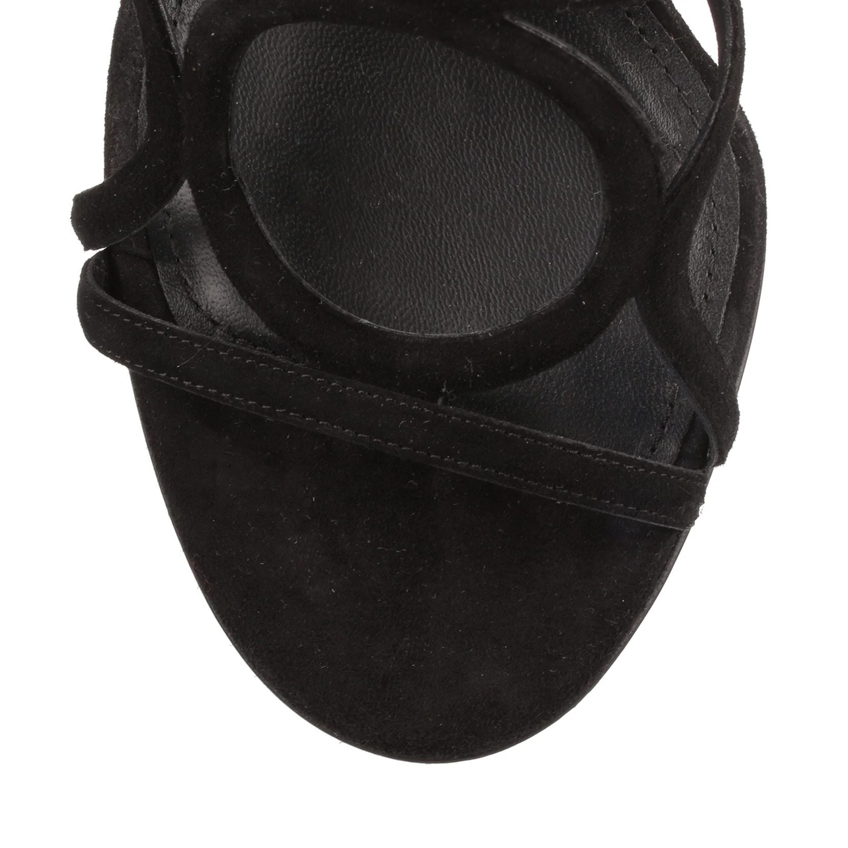 Vinci 55 Suede Black Sandal - Image 4